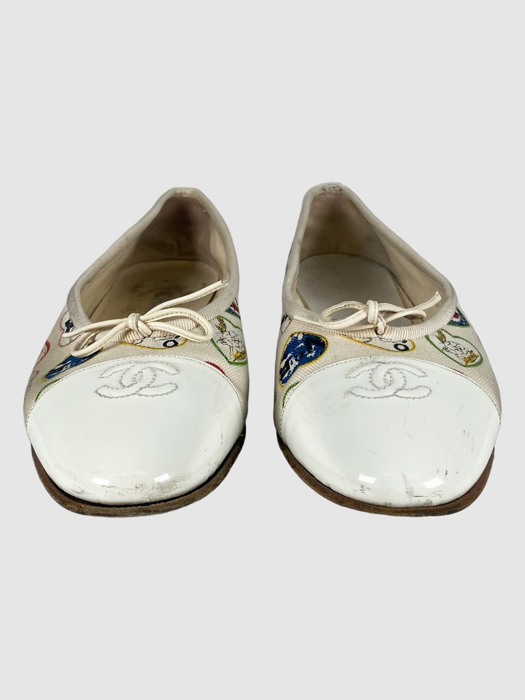 2006 Interlocking CC Logo Flats - Size 38