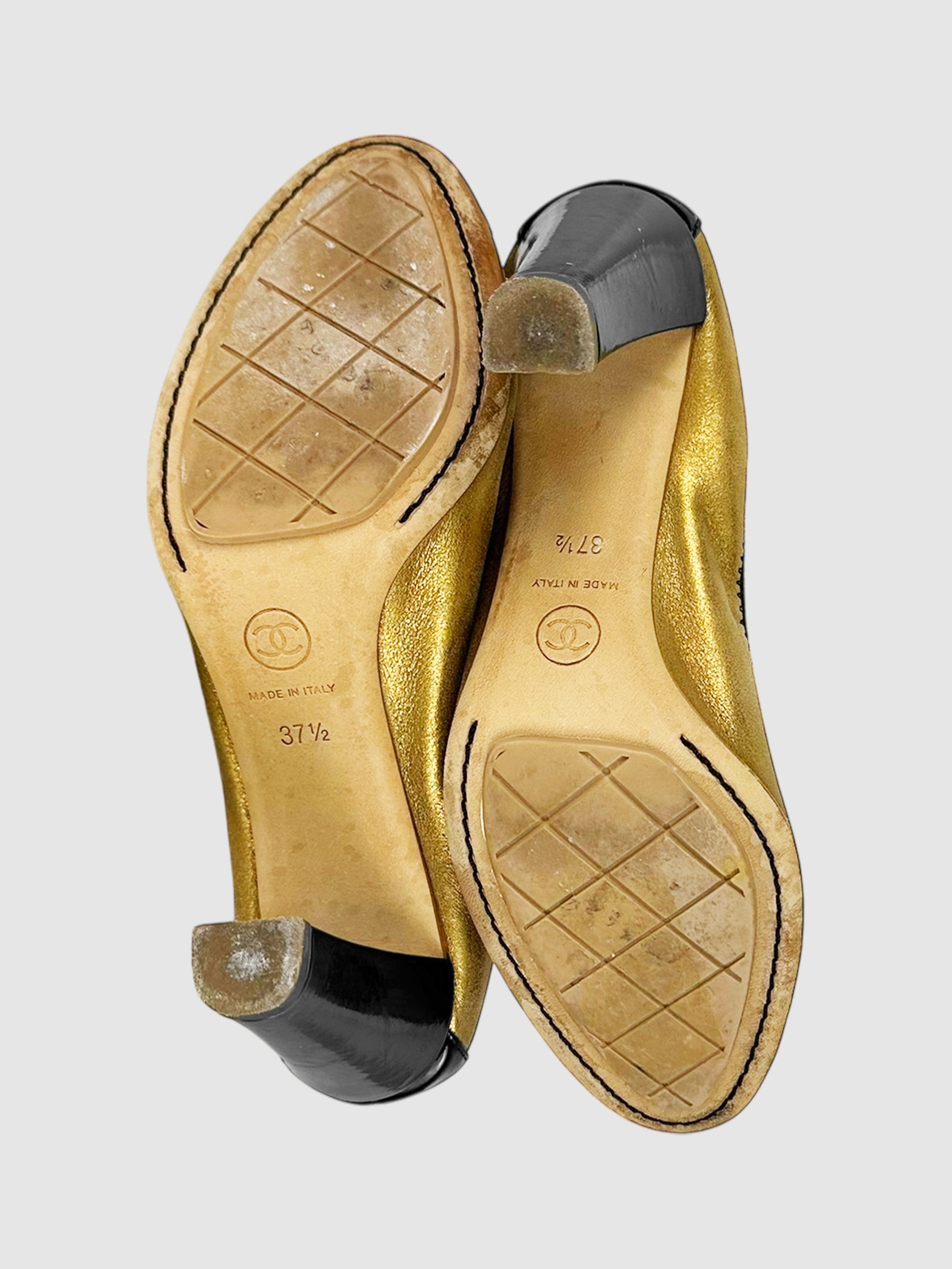 Sparkle Trim Metallic CC Pumps