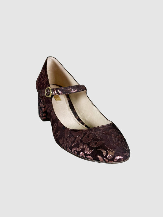 Printed Mary Jane Pumps - Size 39.5