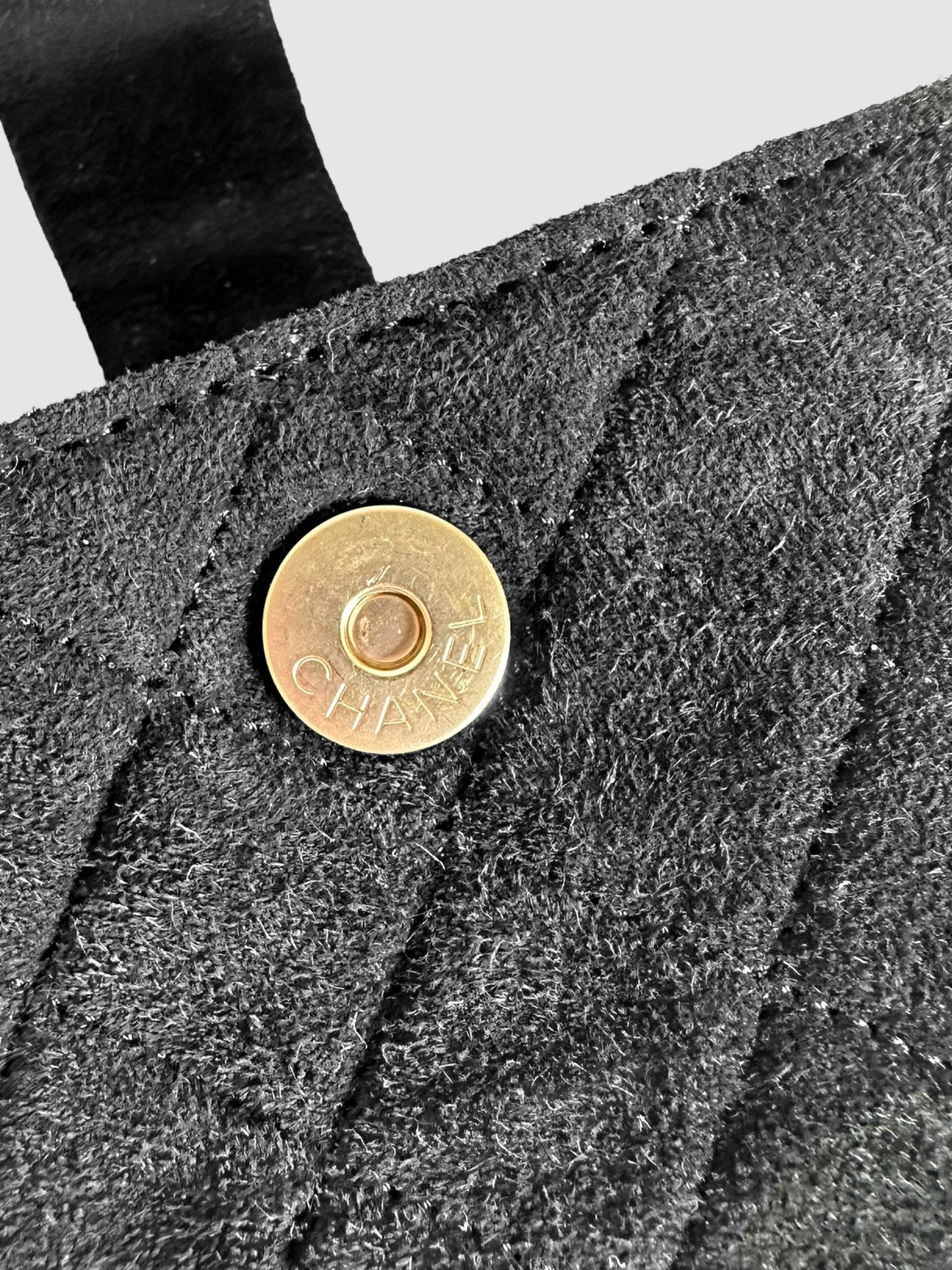 Quilted Suede Zip Wallet