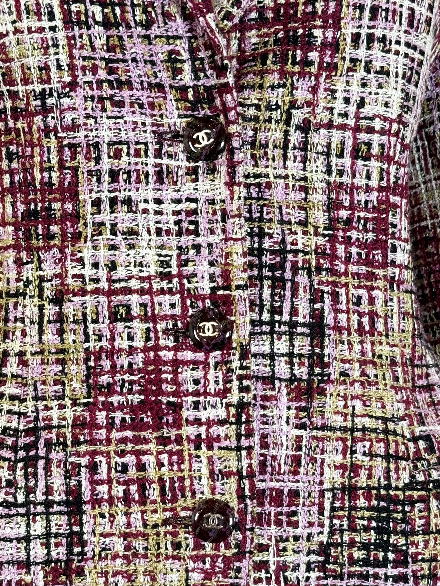 Tweed Single-Breasted Blazer - Size S
