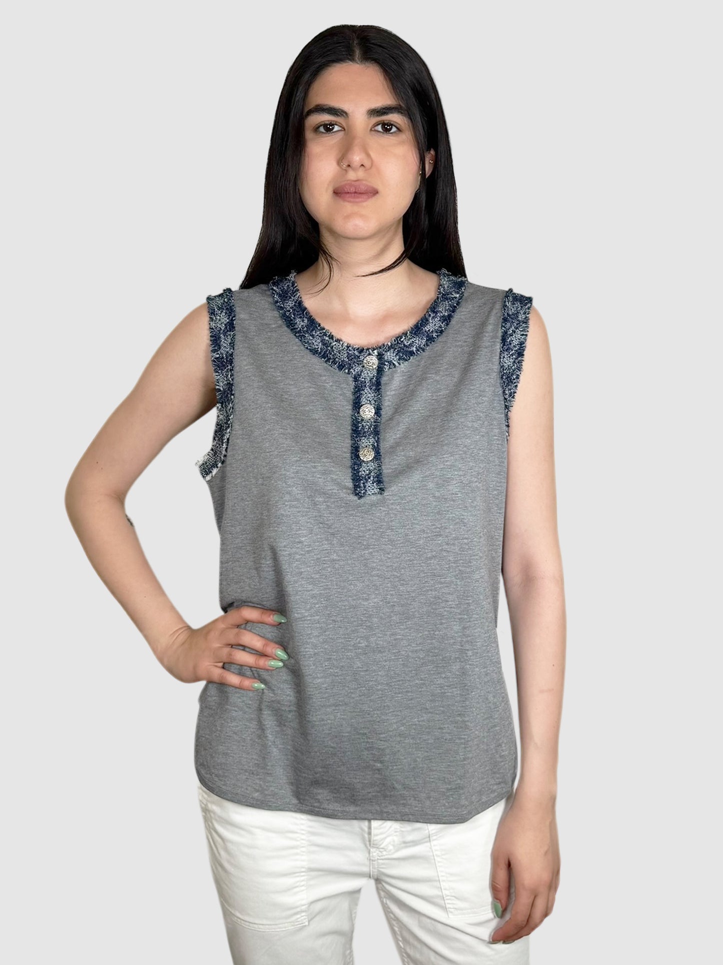 2014 Tweed Hem Top