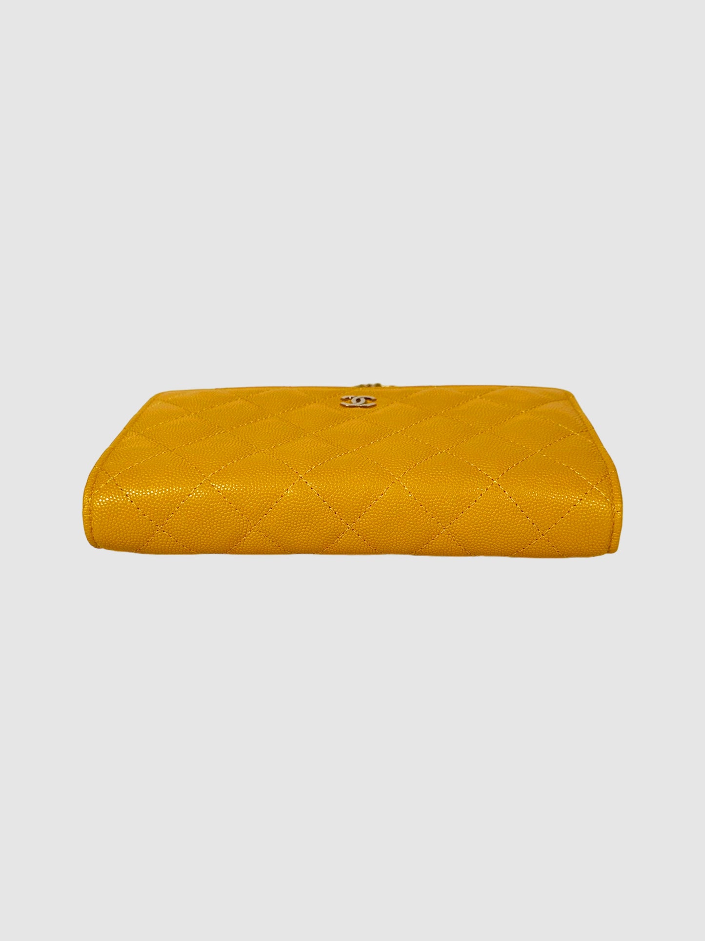 Caviar Quilted Wallet on Chain Bag