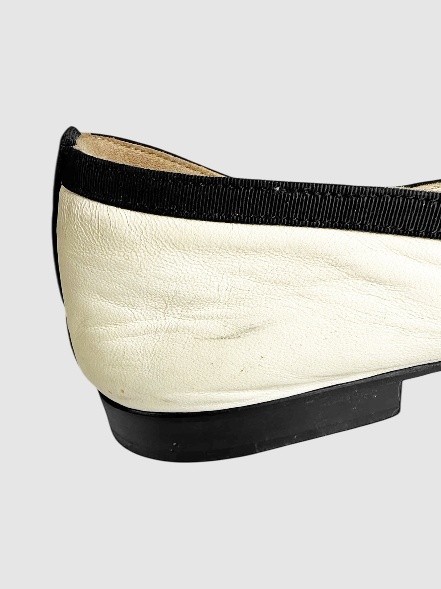 Cap Toe Bow Flats - Size 38