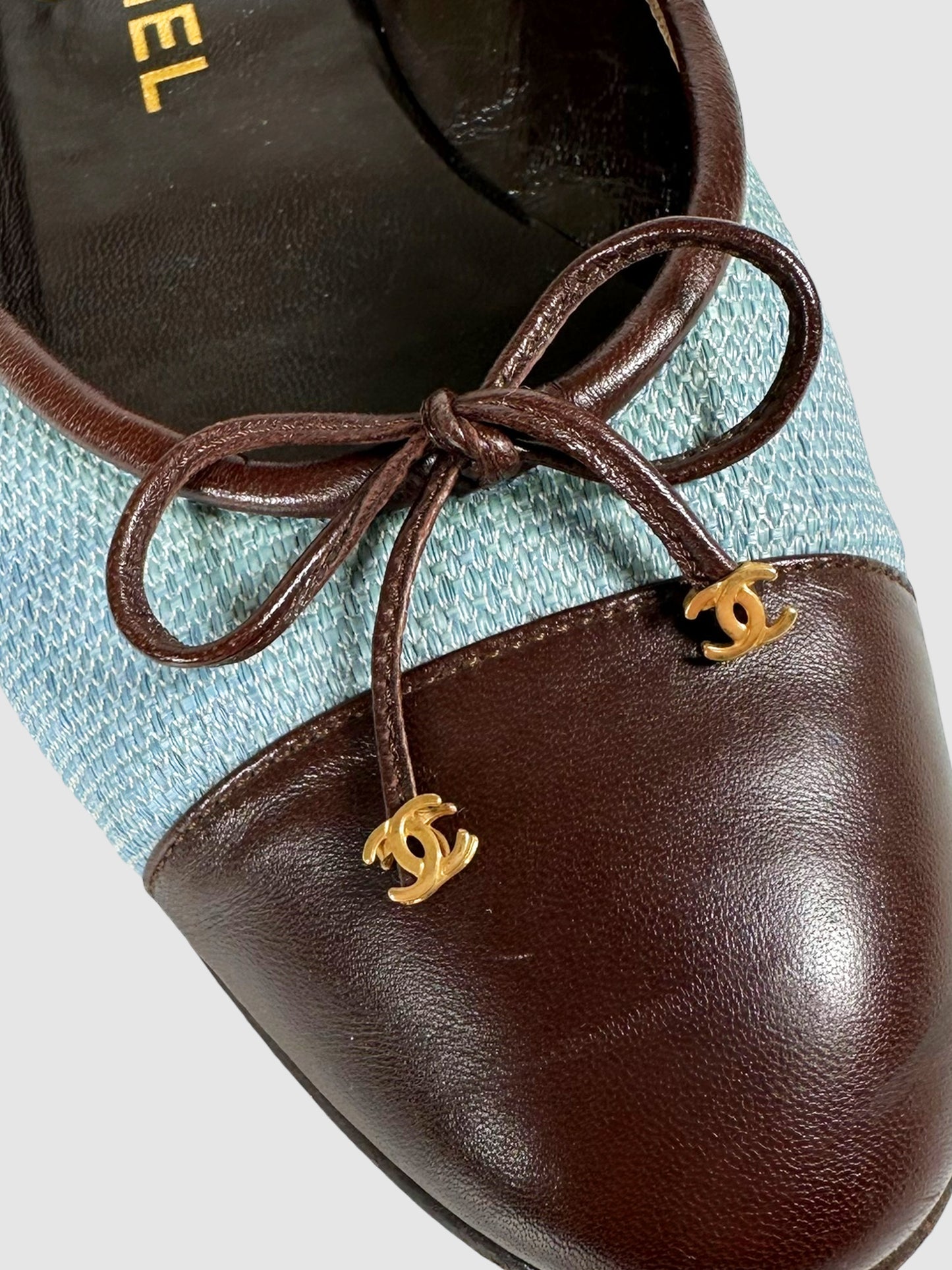 Tweed Cap Toe Flats