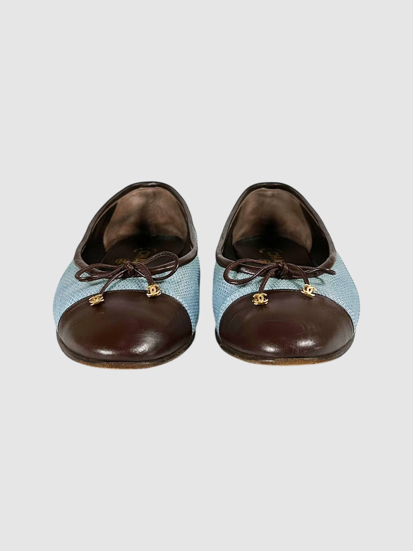 Tweed Cap Toe Flats