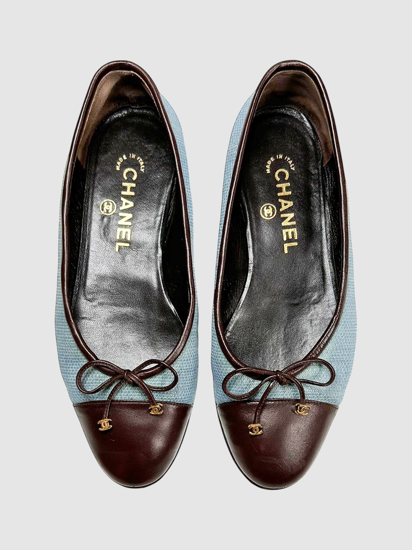 Tweed Cap Toe Flats