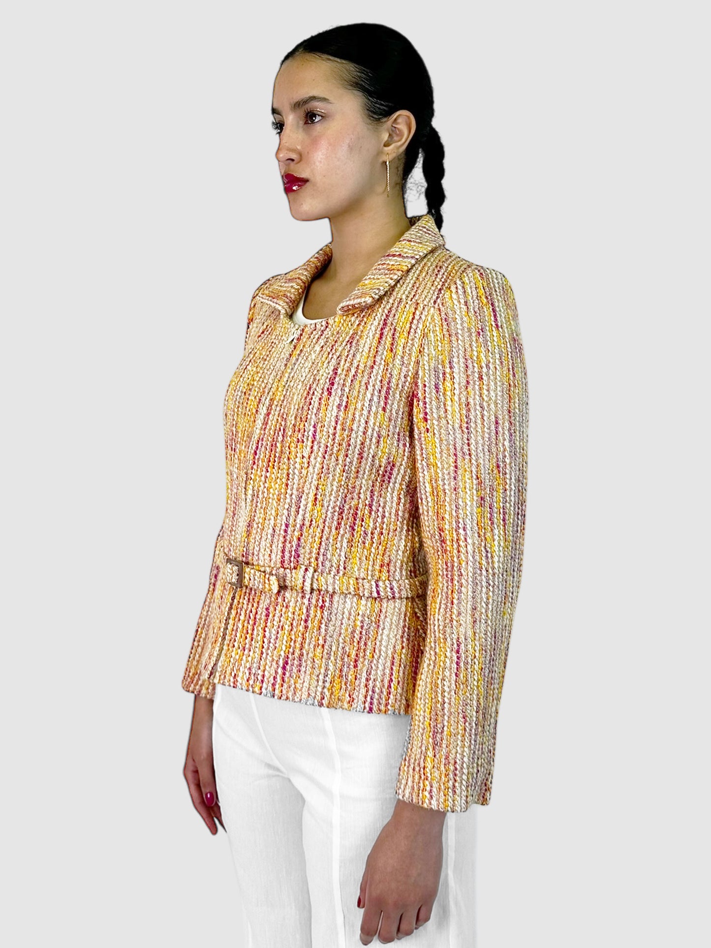 Wool Tweed Boucle Jacket - Size 42