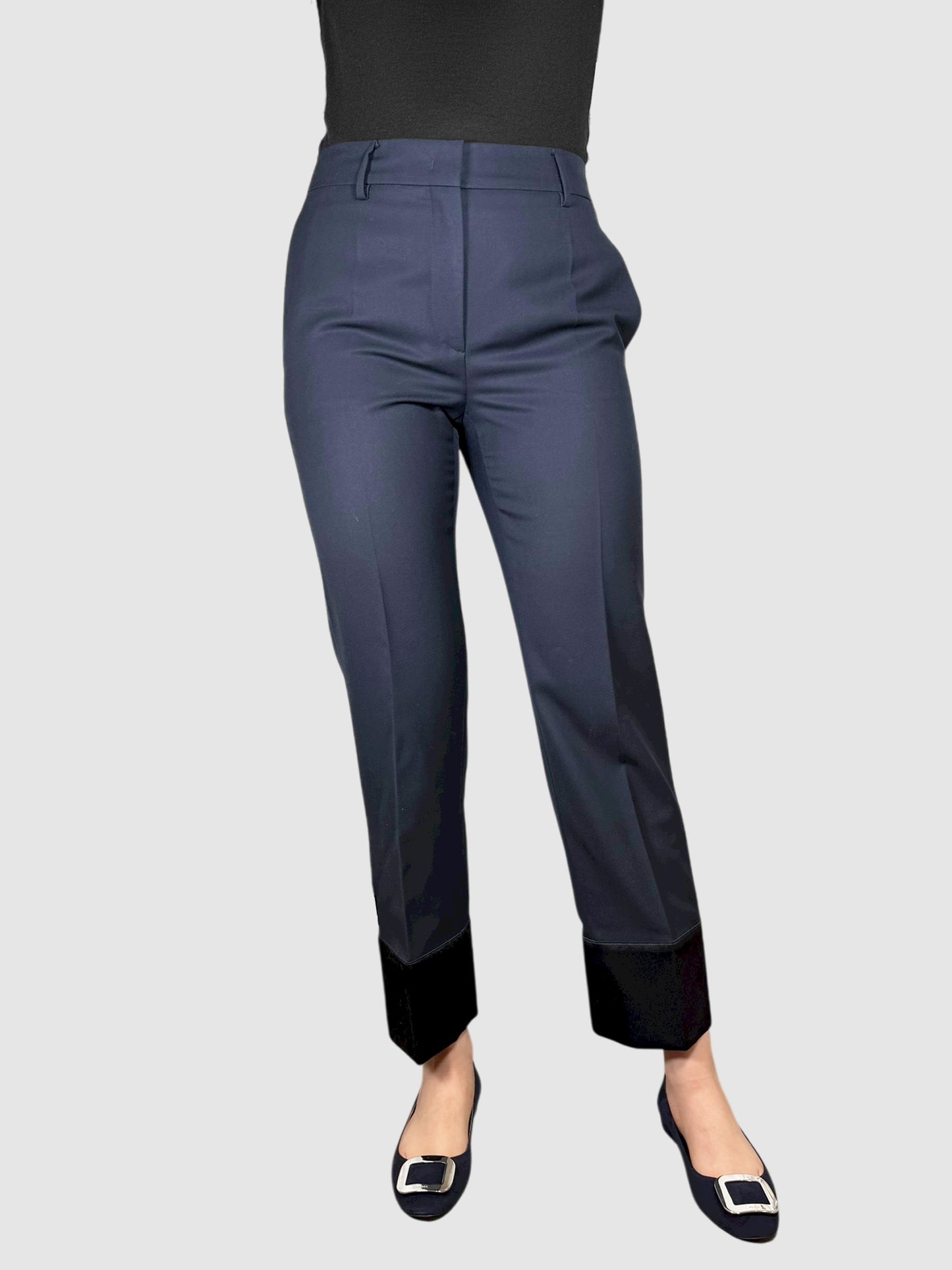 Wool Pleated Pants