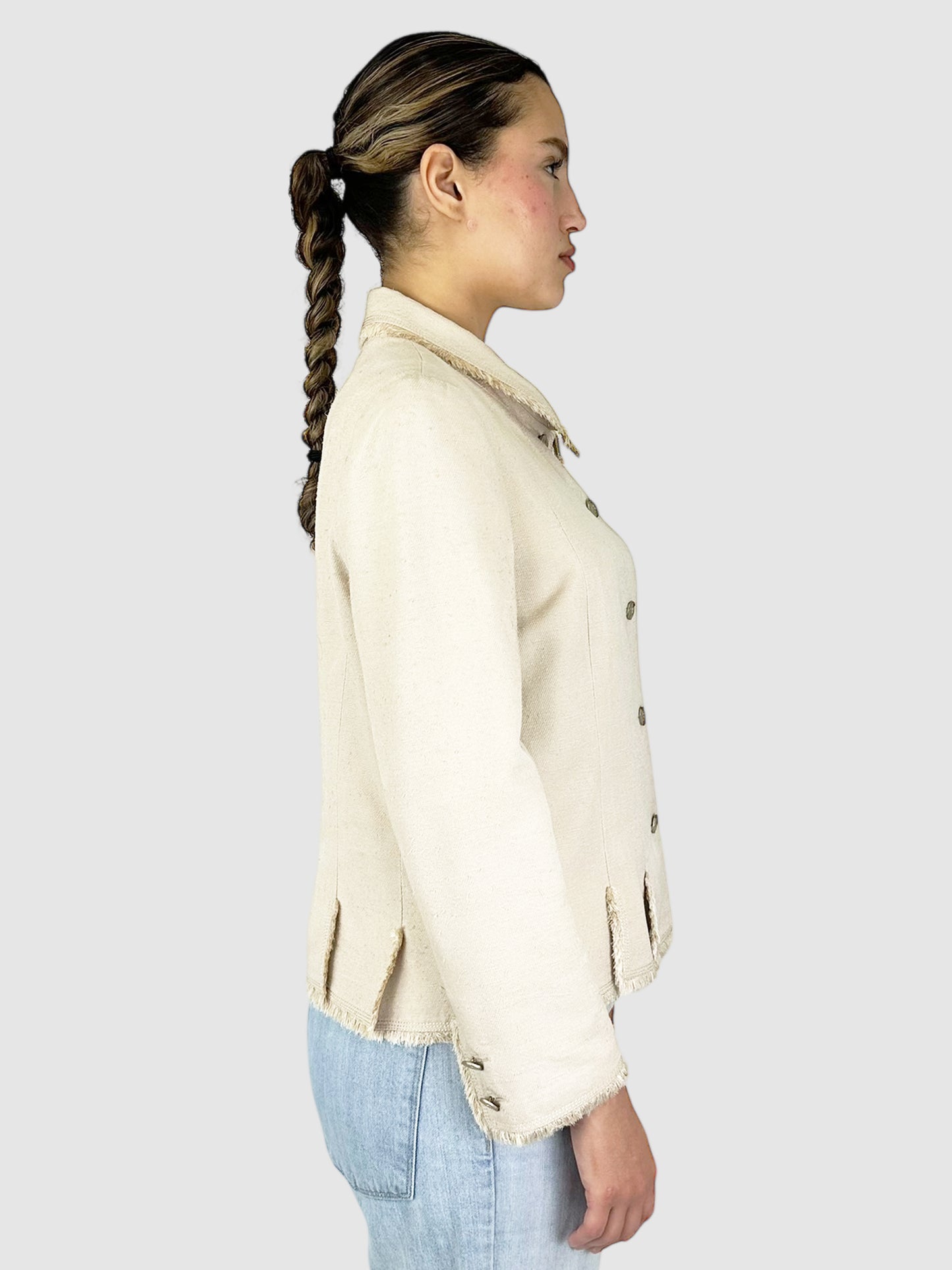 Fringed Silk Jacket