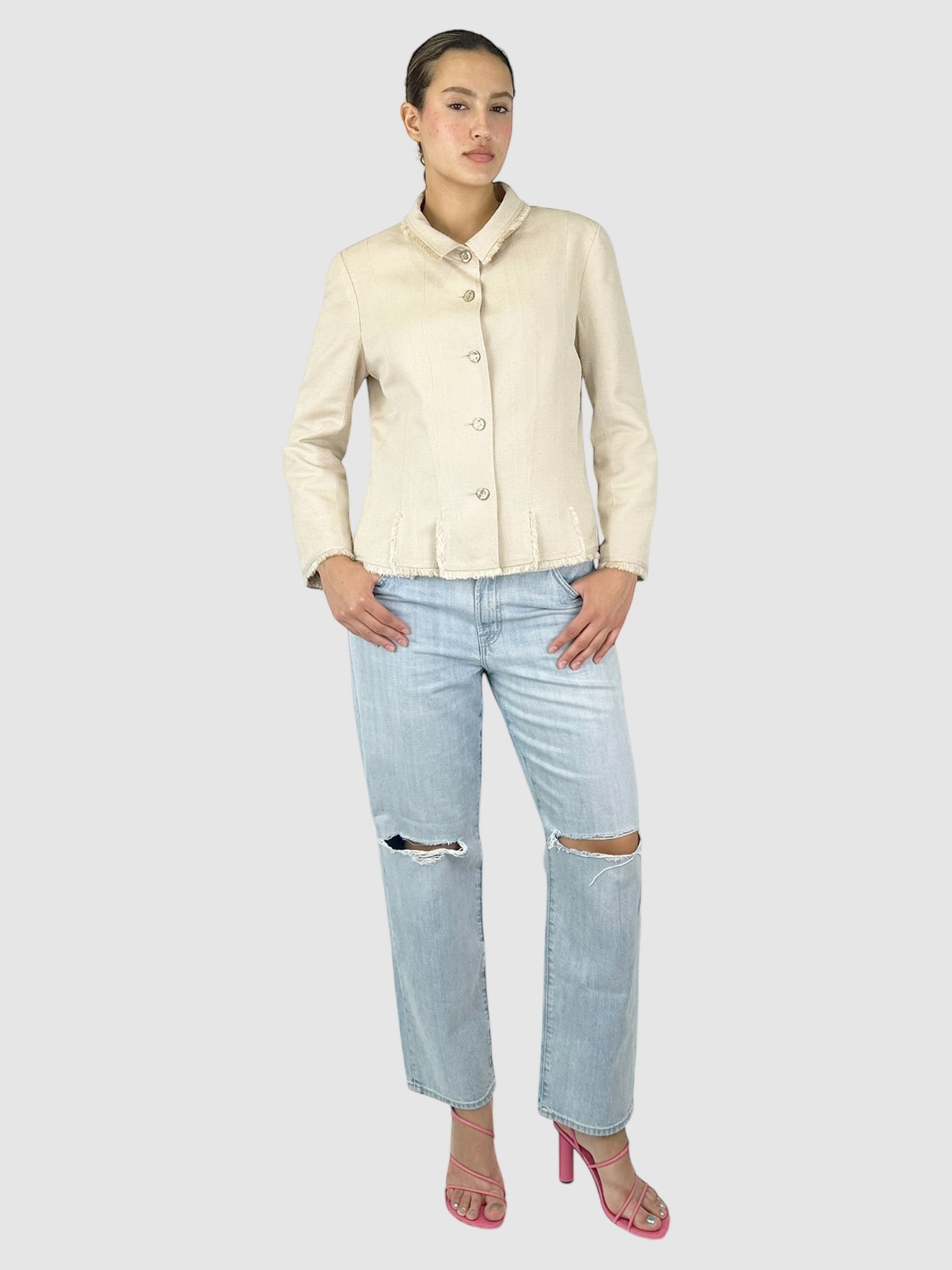 Fringed Silk Jacket