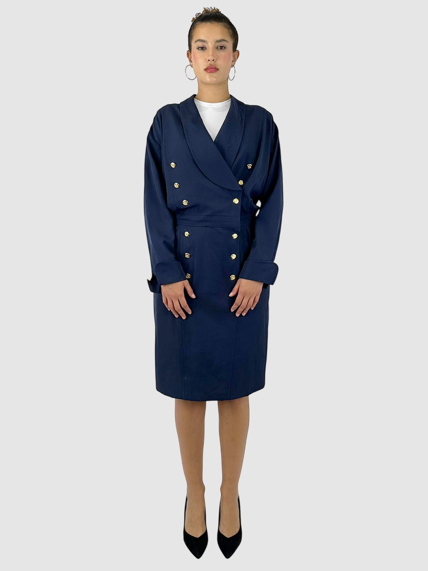 Logo Button Dress