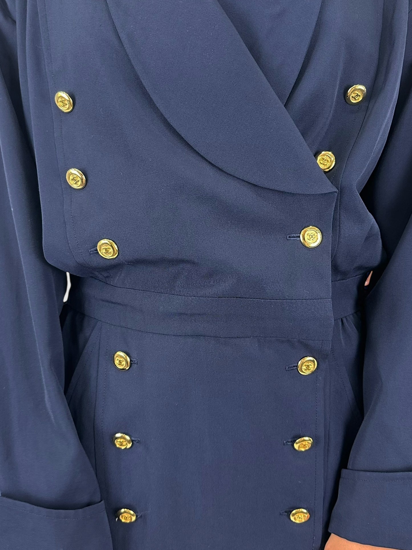Logo Button Dress