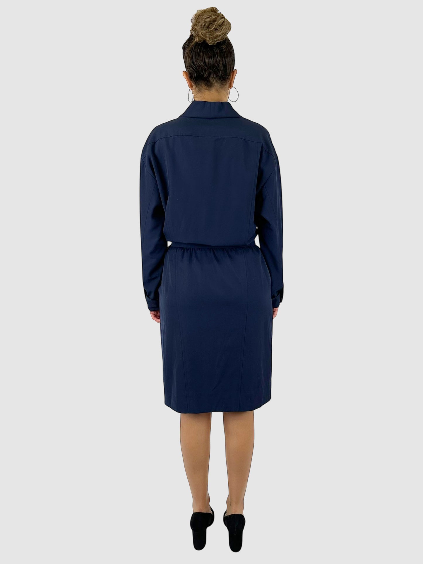 Logo Button Dress