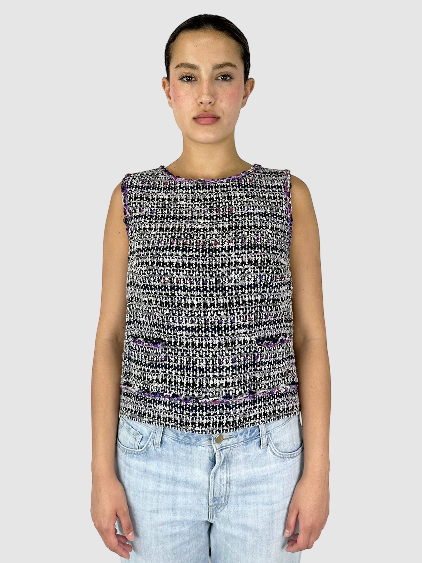Wool/Silk Tweed Top
