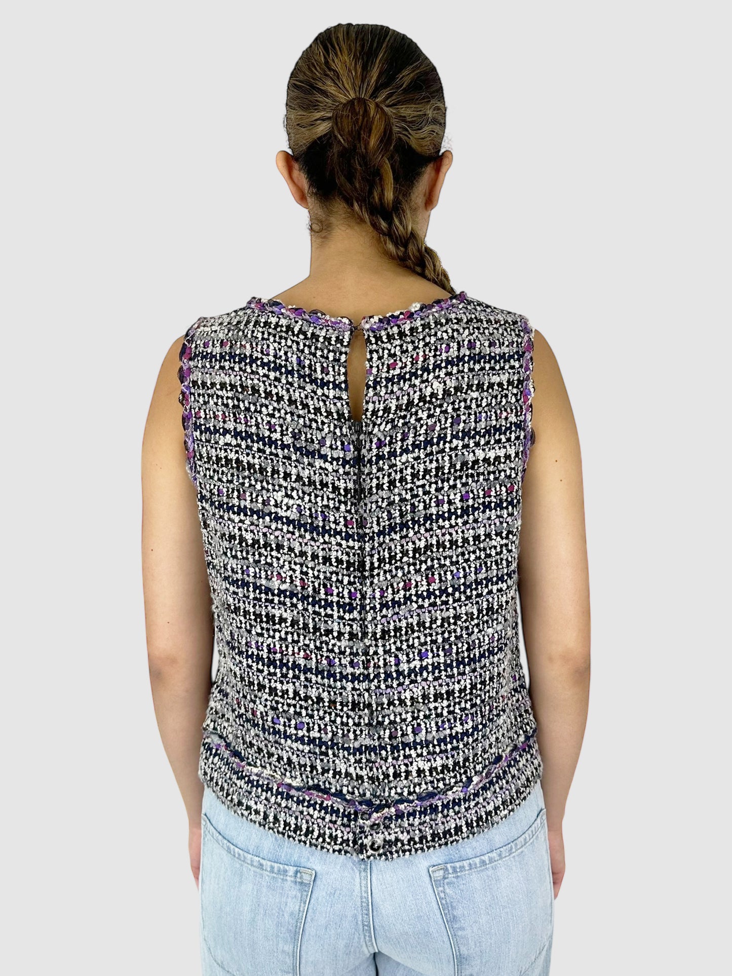 Wool/Silk Tweed Top