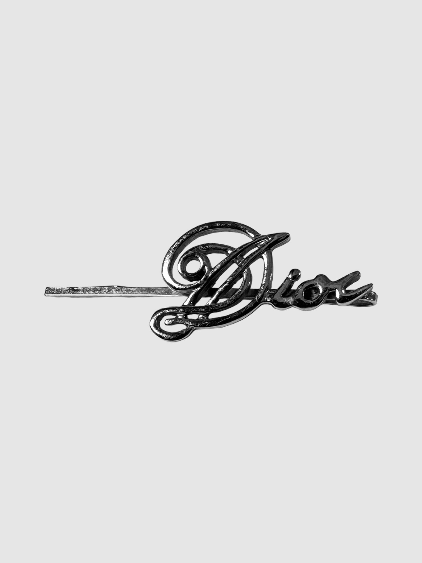 Dior Silver-Tone Hair Clip Consignment Secondhand Designer Luxury Resale Toronto Trendy