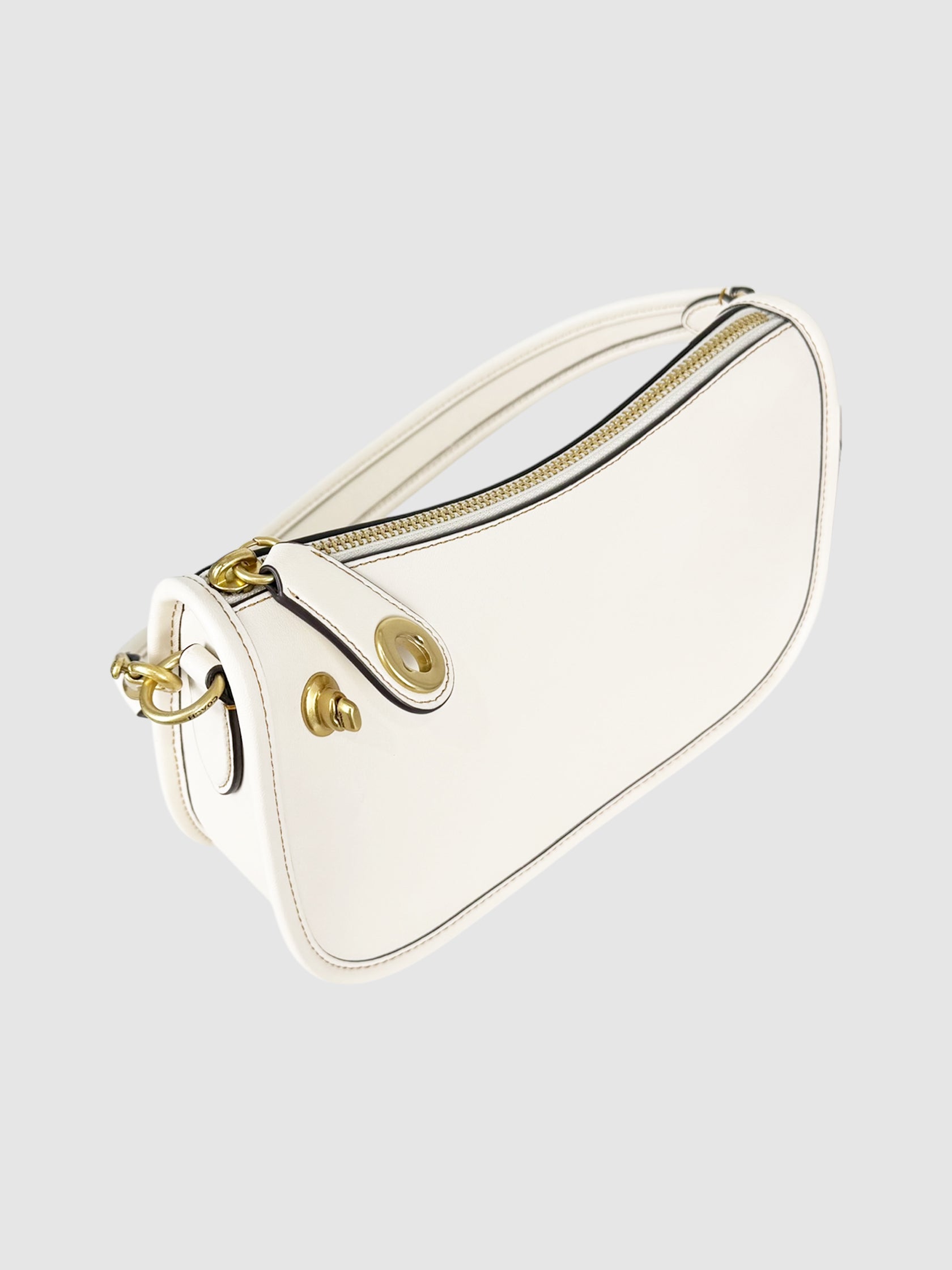 Coach Cream Swinger Leather Shoulder Bag New Secondhand Luxury Designer Handbag Going Out Vespucci VSP Toronto