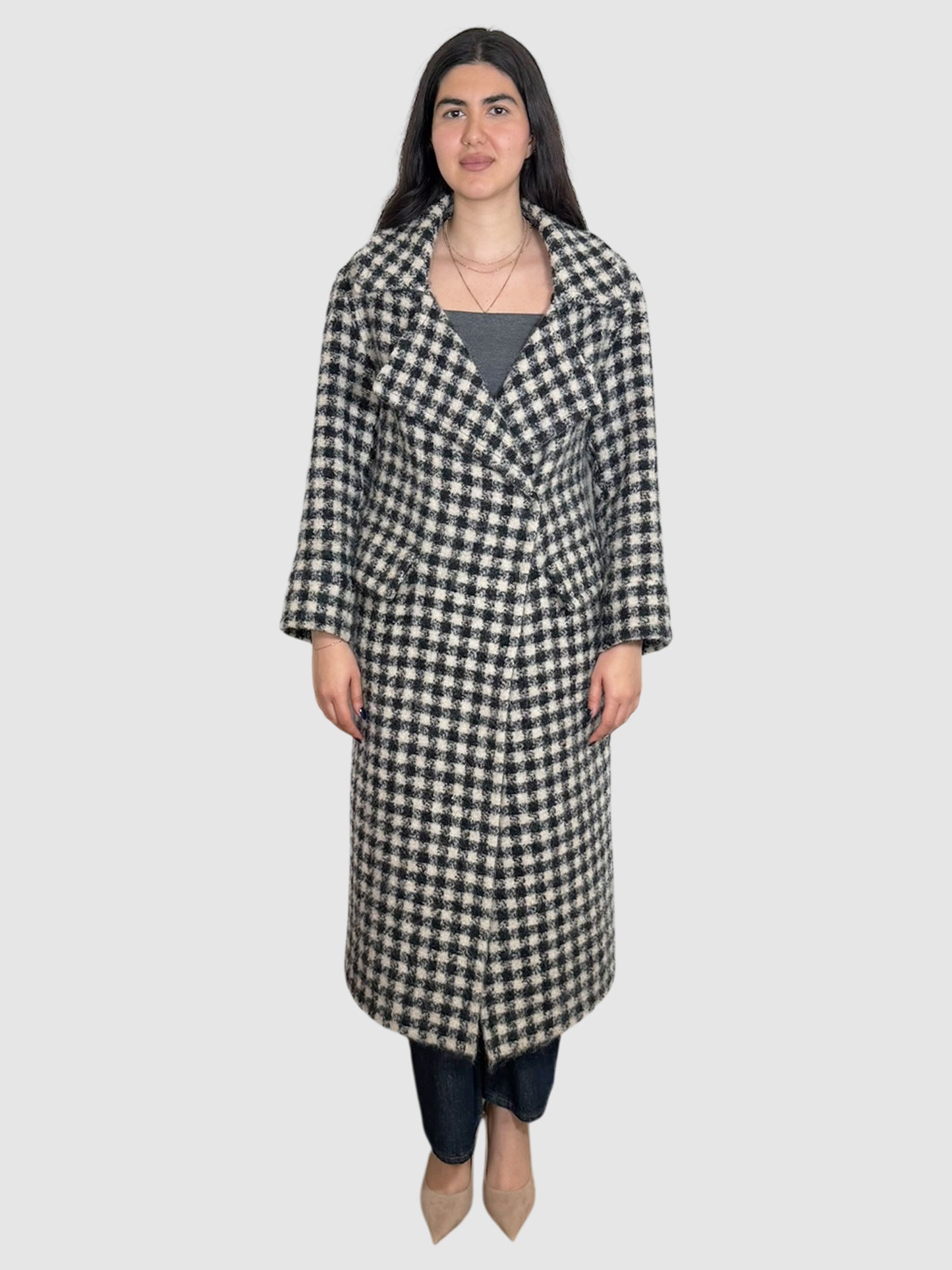 Plaid Blanket Coat