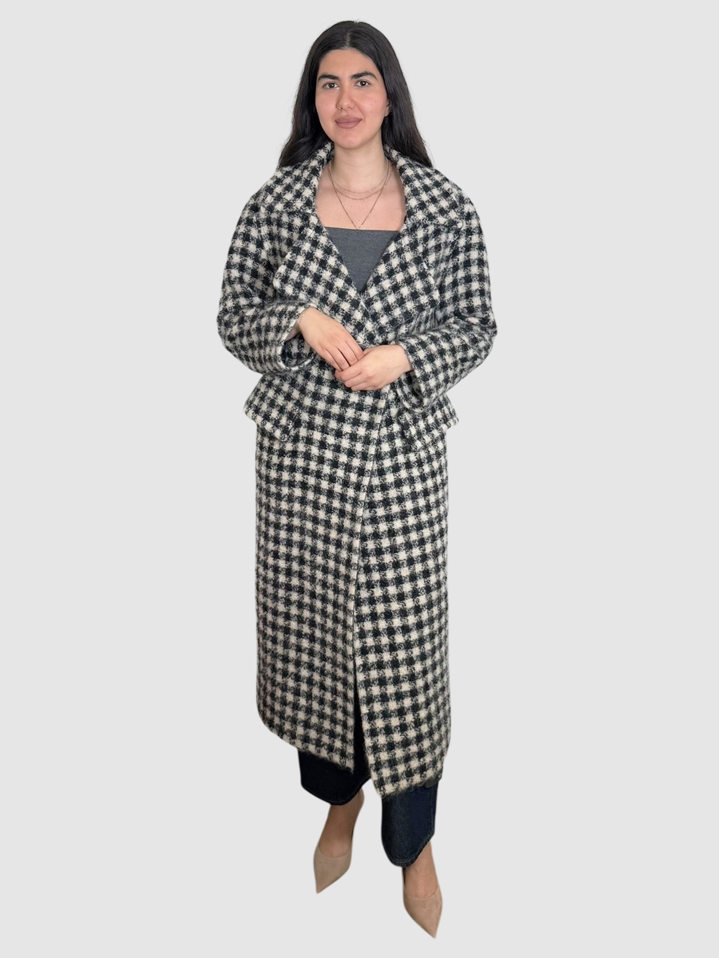Plaid Blanket Coat