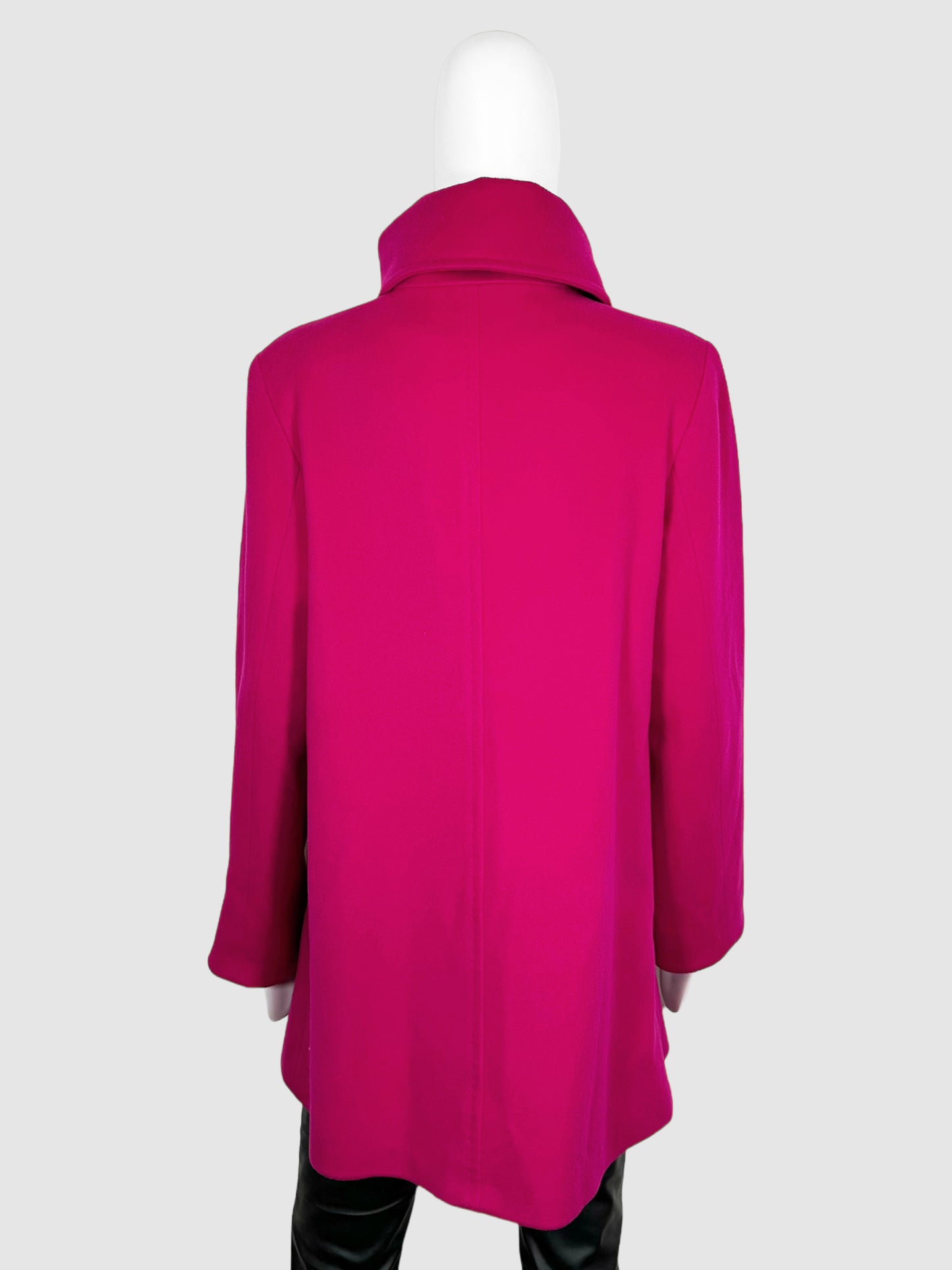 Wool Button-Up Coat - Size 6