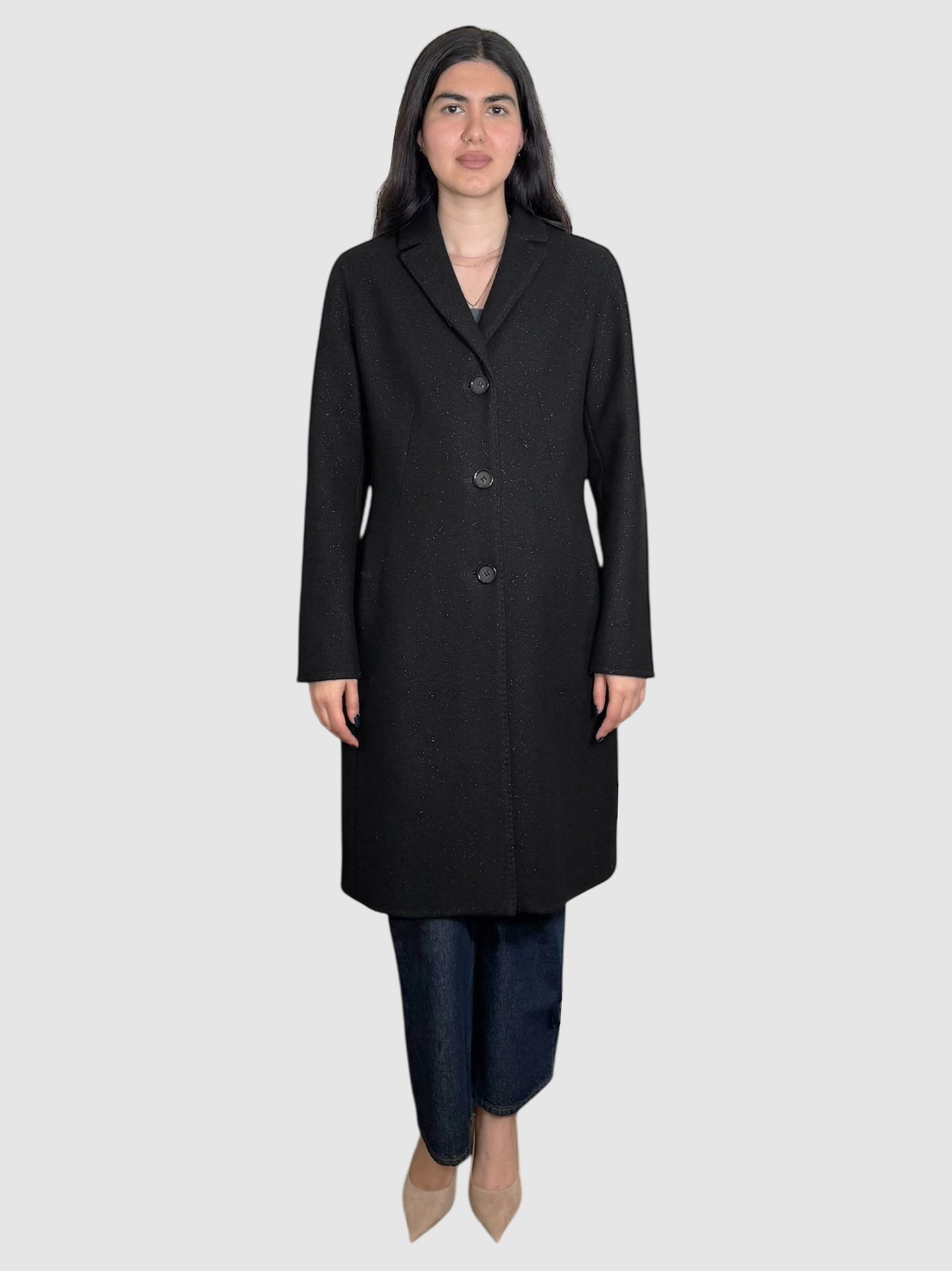 Wool Button-Up Coat