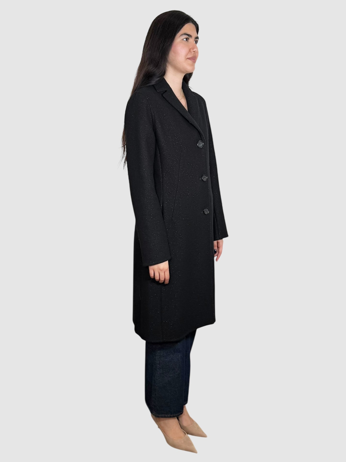 Wool Button-Up Coat
