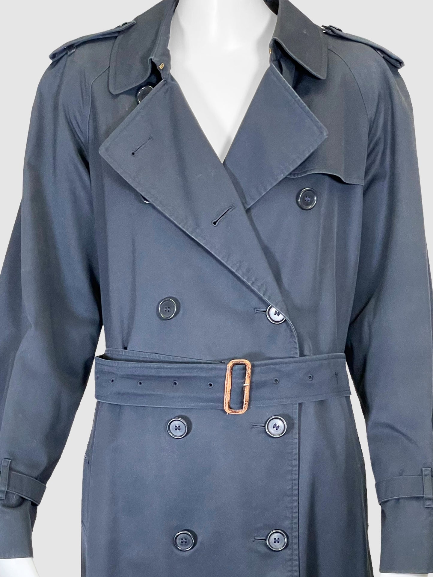 Double-Breasted Trench Coat - Size M