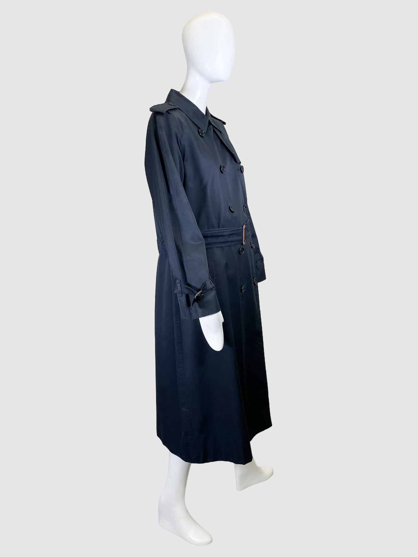 Double-Breasted Trench Coat - Size M