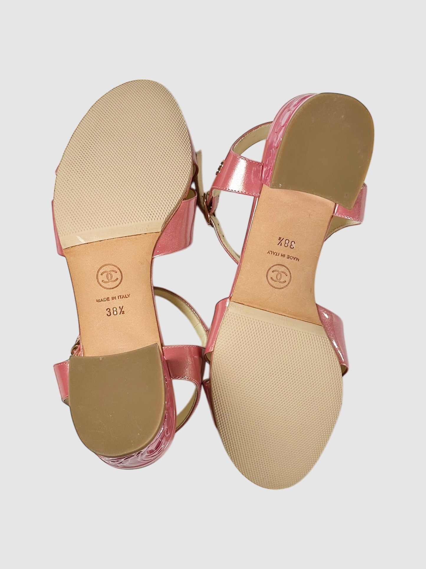 Floral Block Heel Sandals