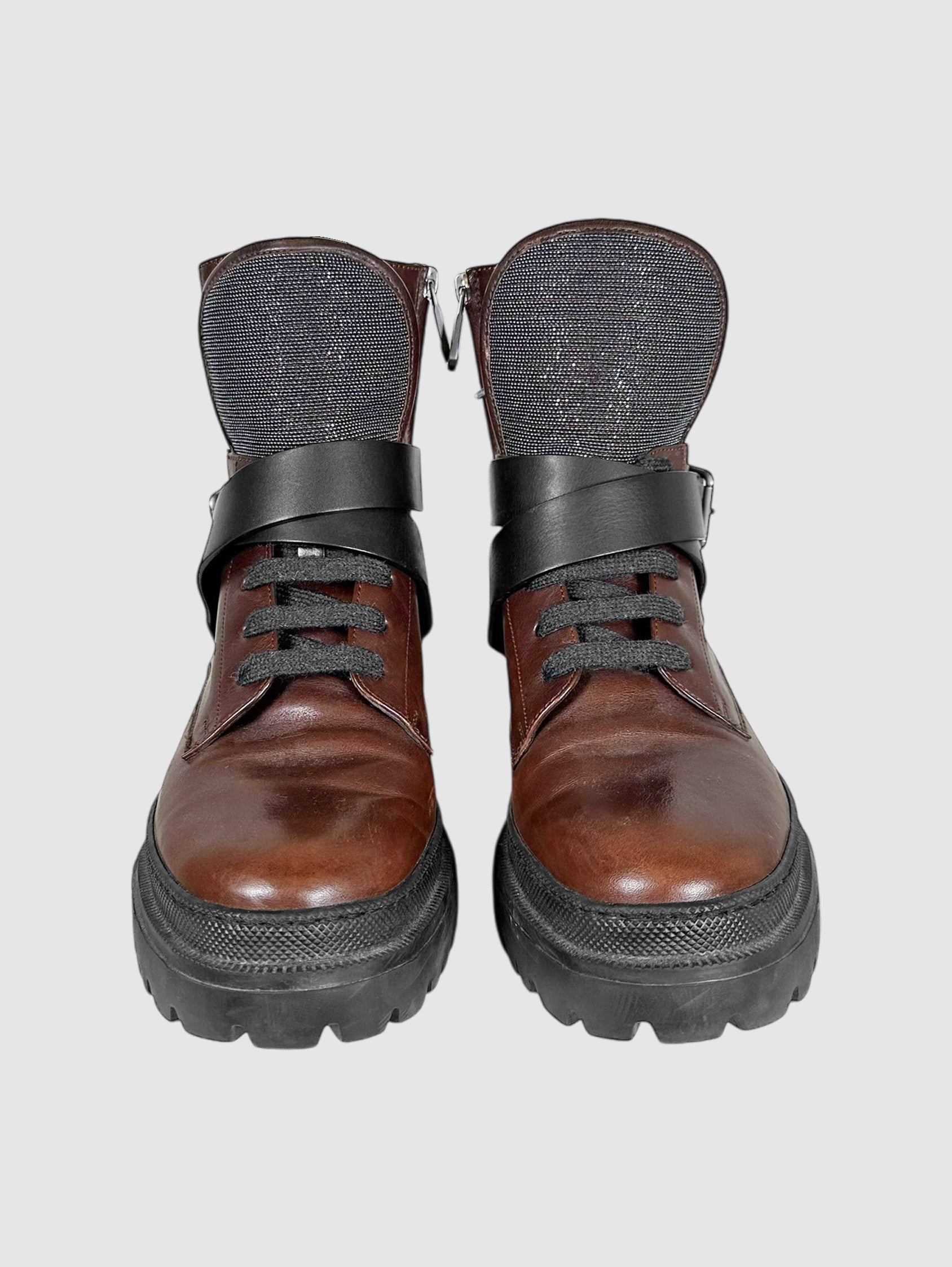 Strapped Monili Ankle Boots - Size 39