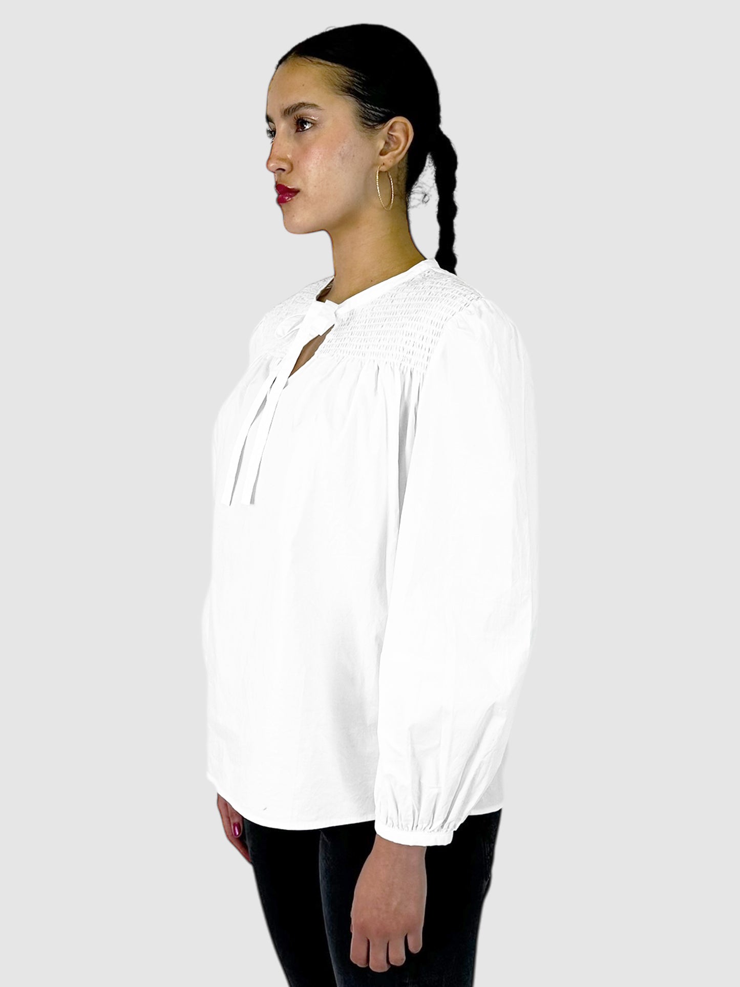 Austin Smocked Long Sleeve Blouse - Size 10
