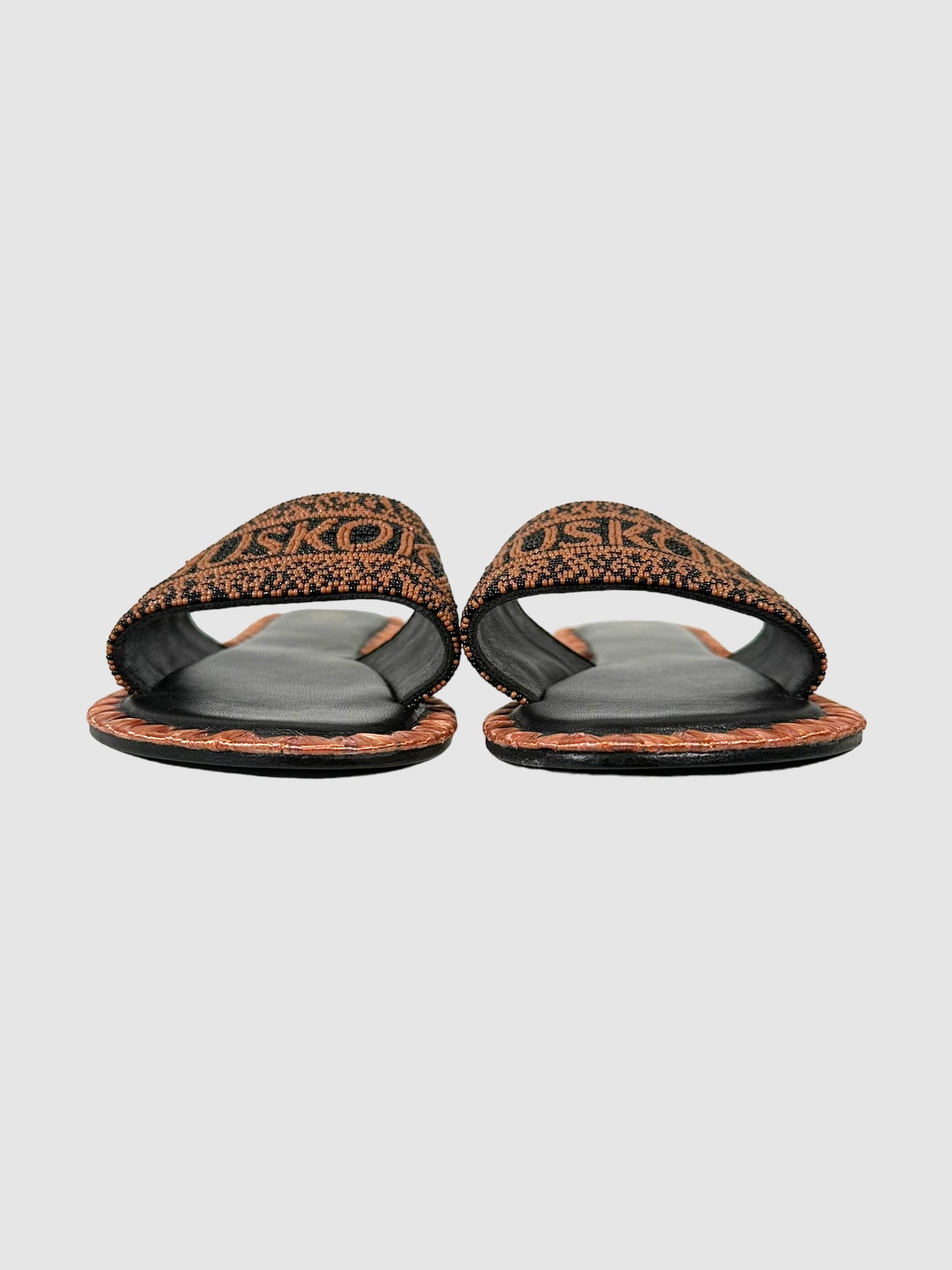 Beaded Muskoka Slides - Size 38