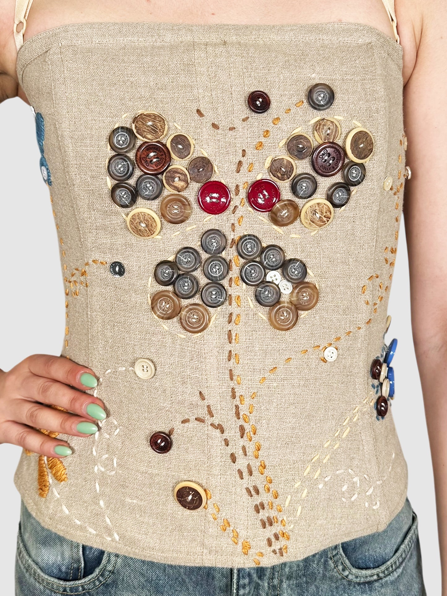 Linen Corset Top
