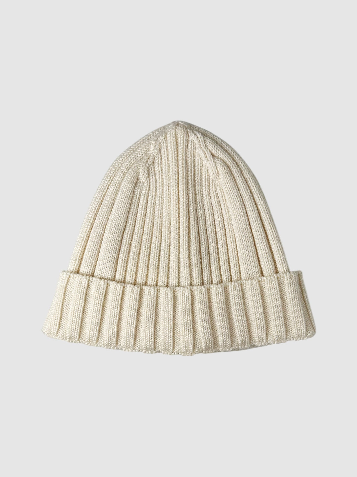 Wool Ribbed Cuffed Beanie