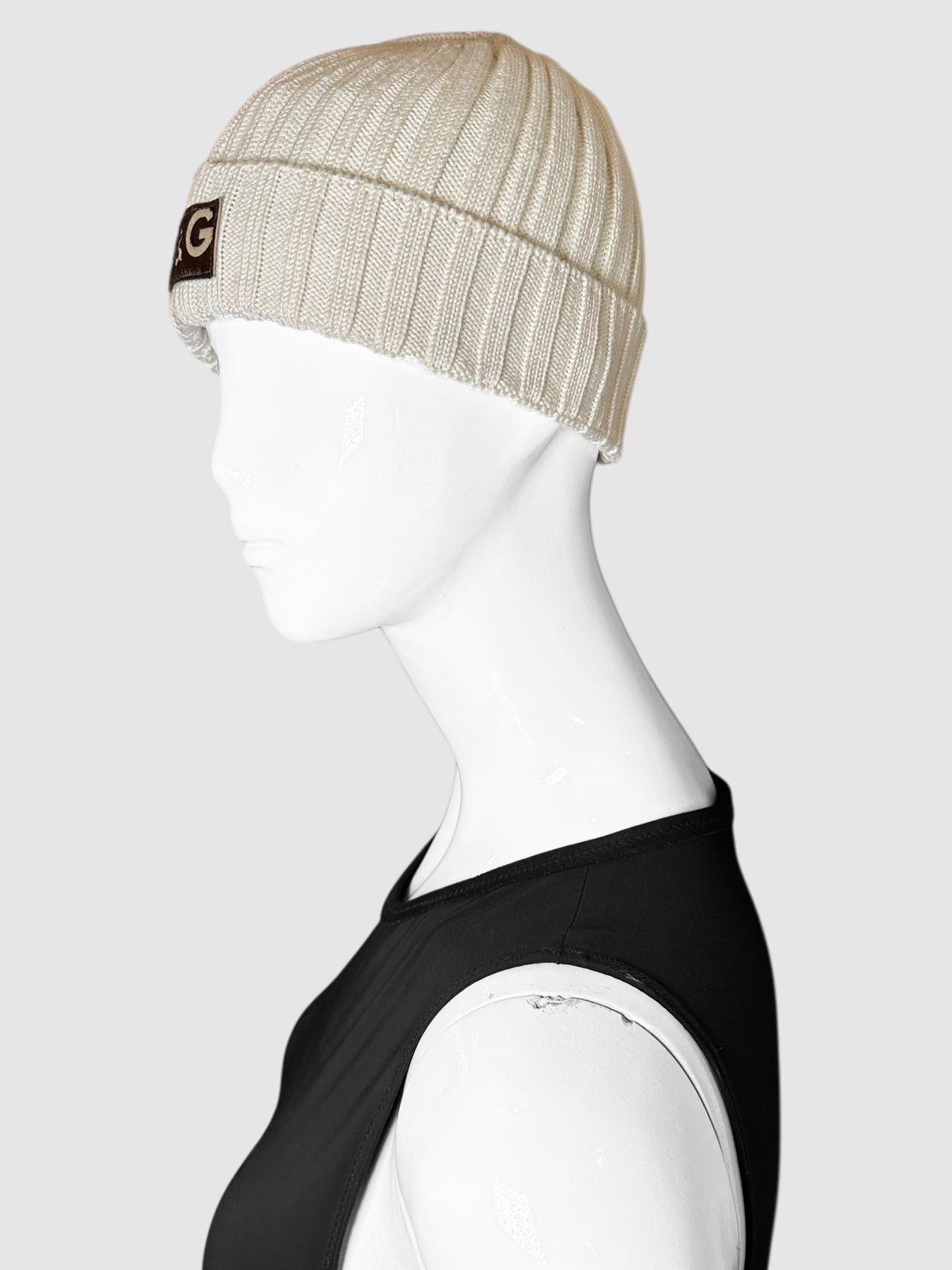 Wool Ribbed Cuffed Beanie