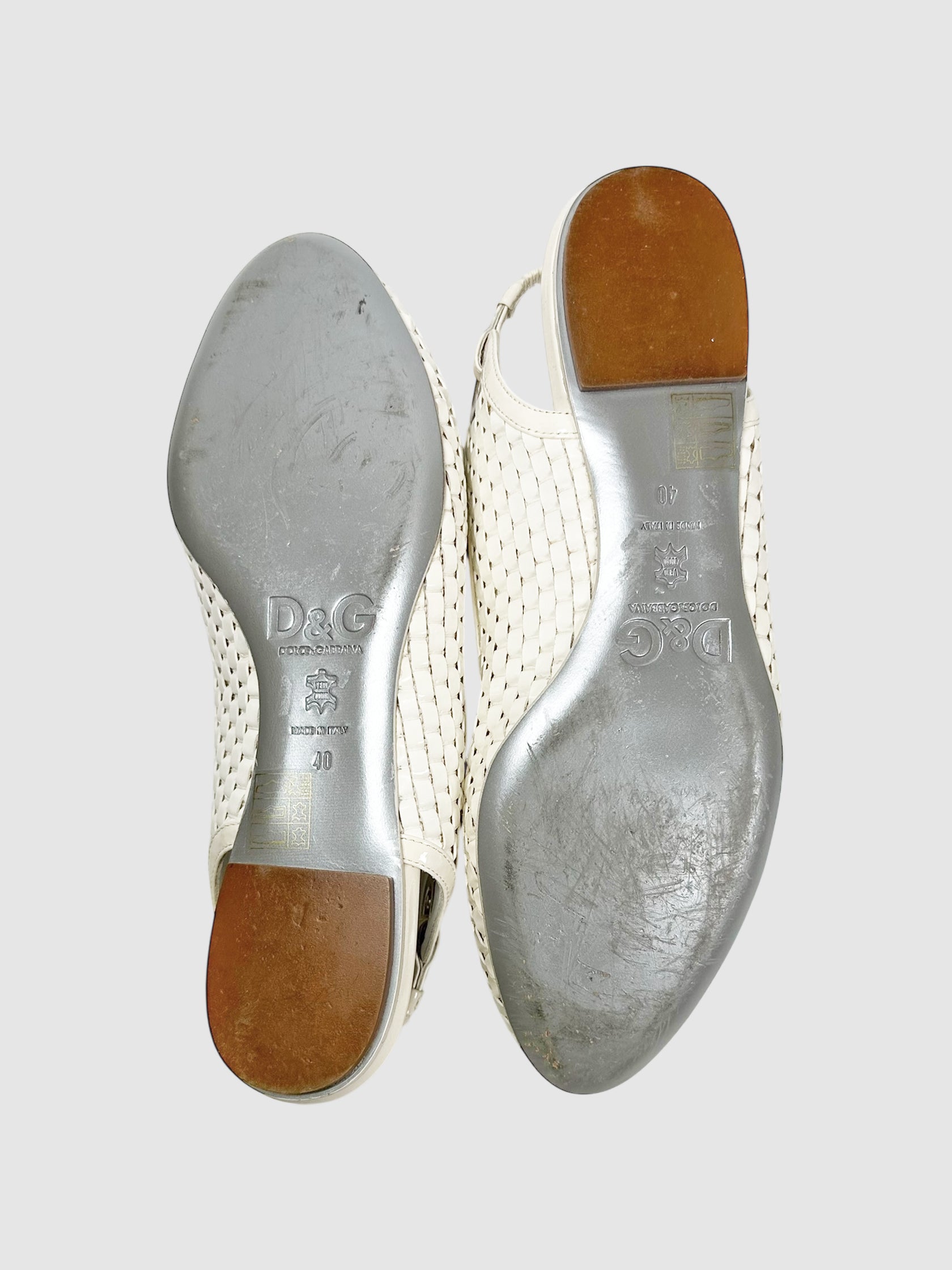Woven Slingback Flats