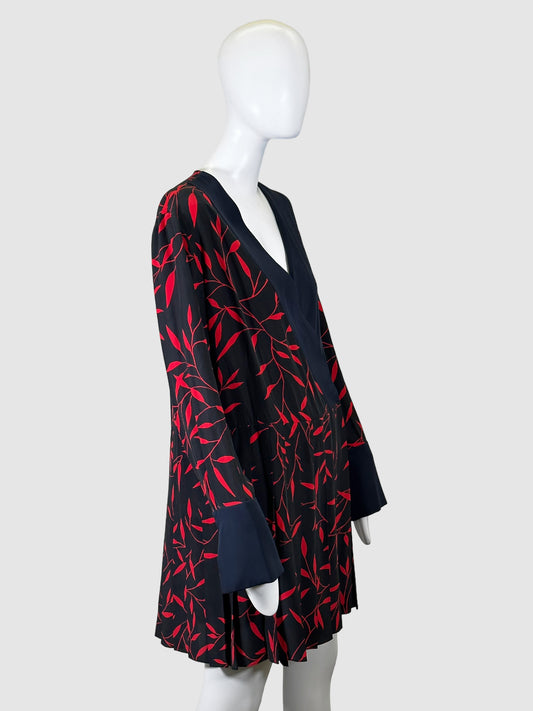 Diane Von Furstenberg Floral Wrap Dress - Size 10