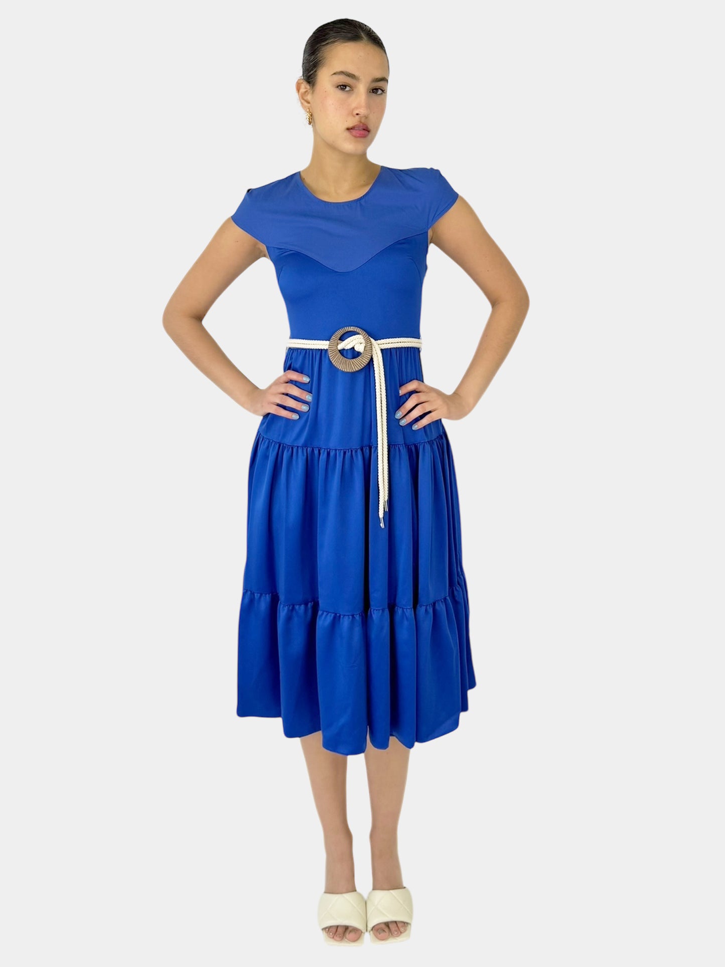 Layered Belted Dress