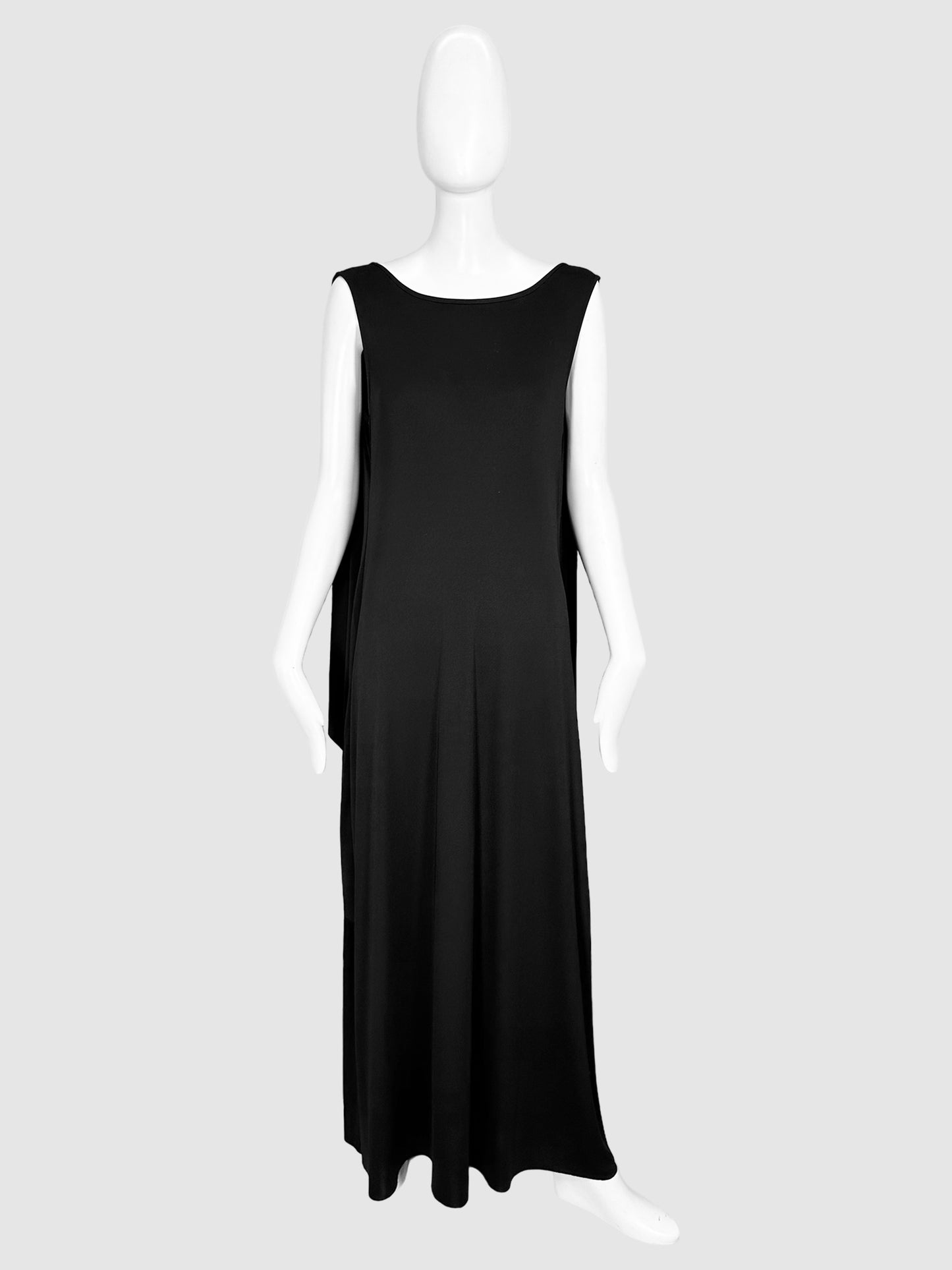 BCBG Maxi Dress with Open Back and Gold Chain - Size L