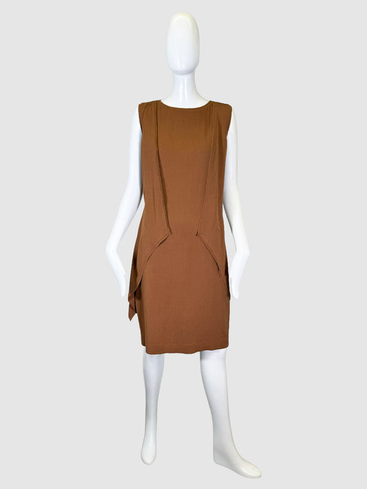 Fendi Sleeveless Drape Dress - Size 42