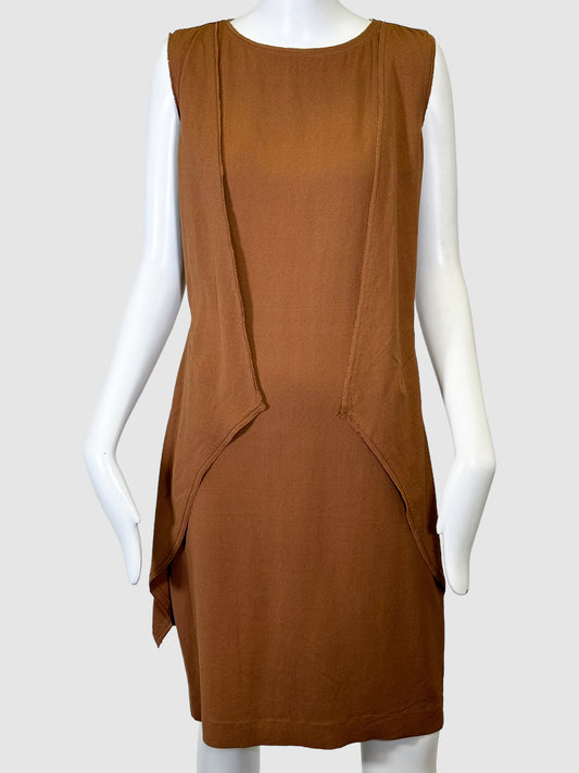 Fendi Sleeveless Drape Dress - Size 42