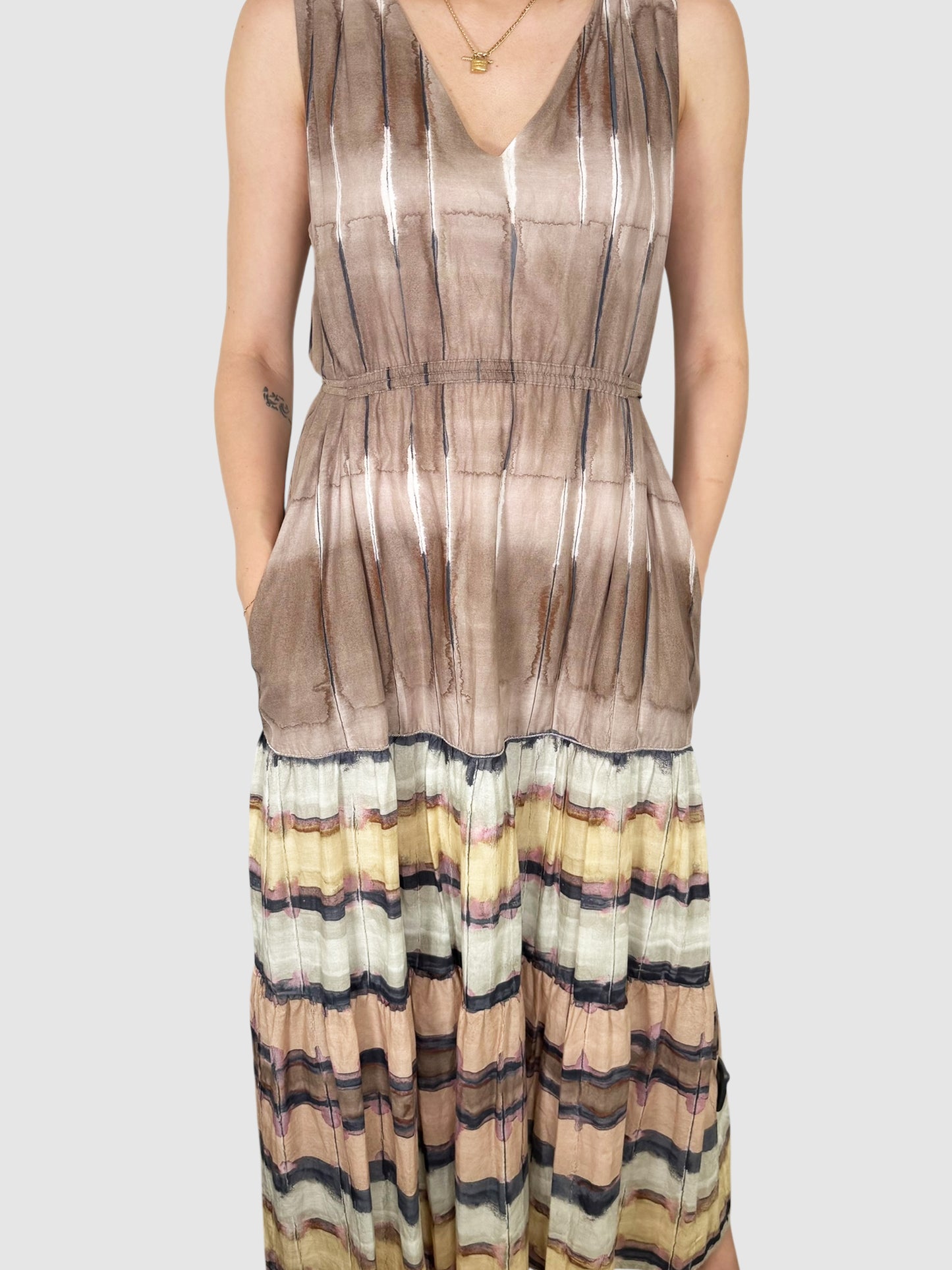 Watercolour Tiered Dress