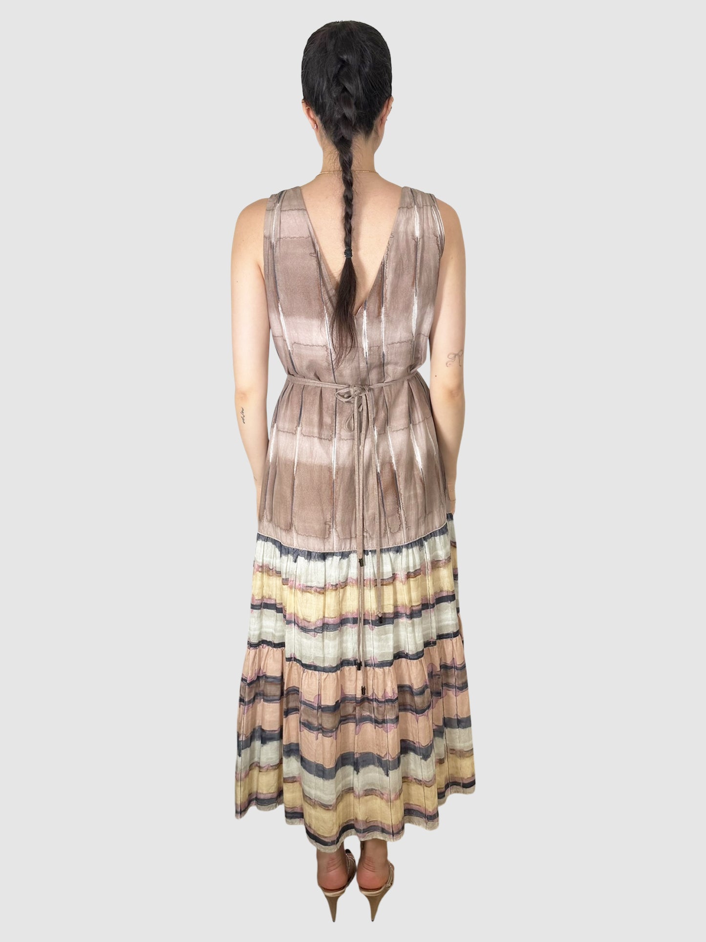 Watercolour Tiered Dress