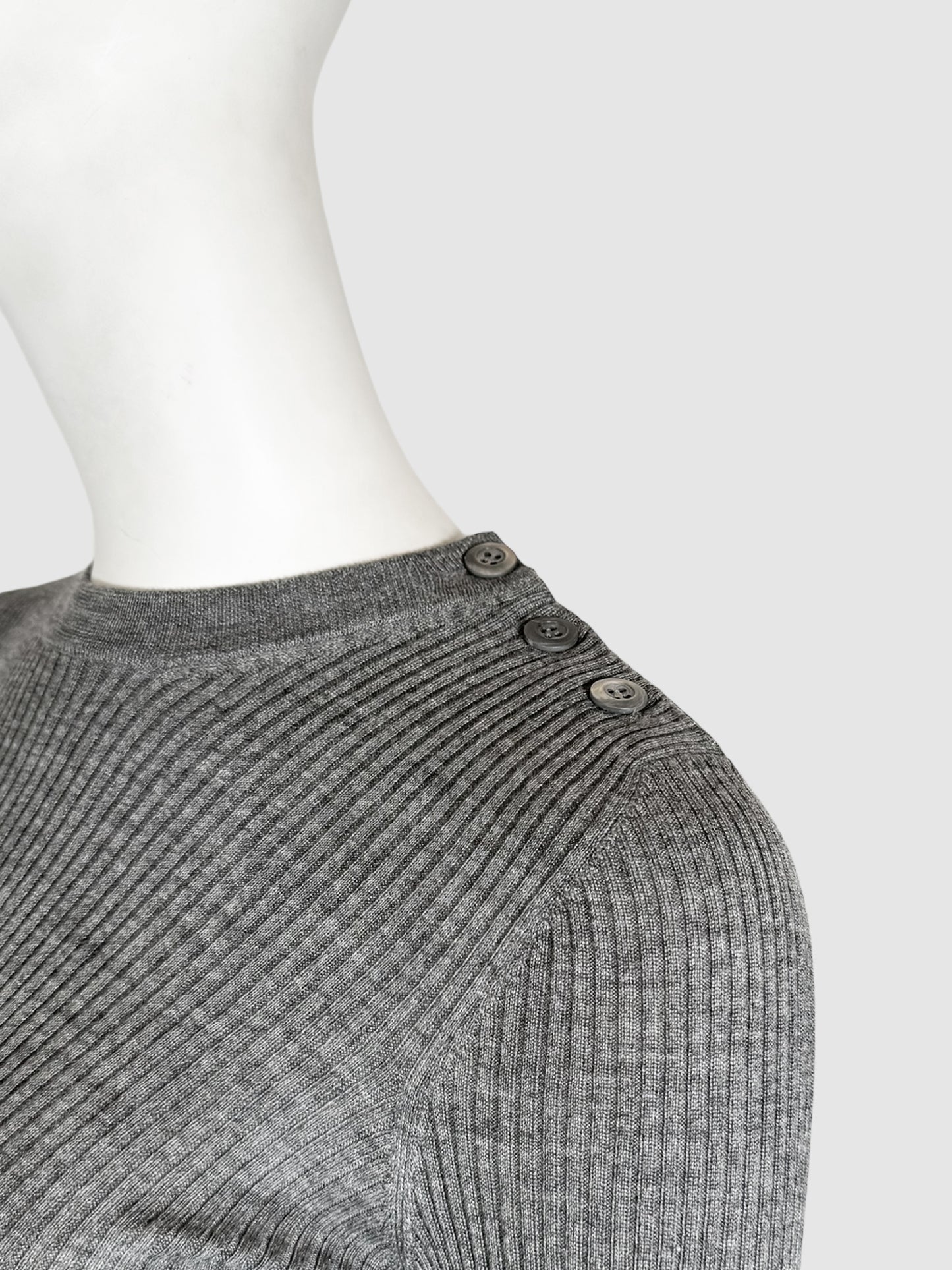 Two-Tone Pleated Dress - Size 42