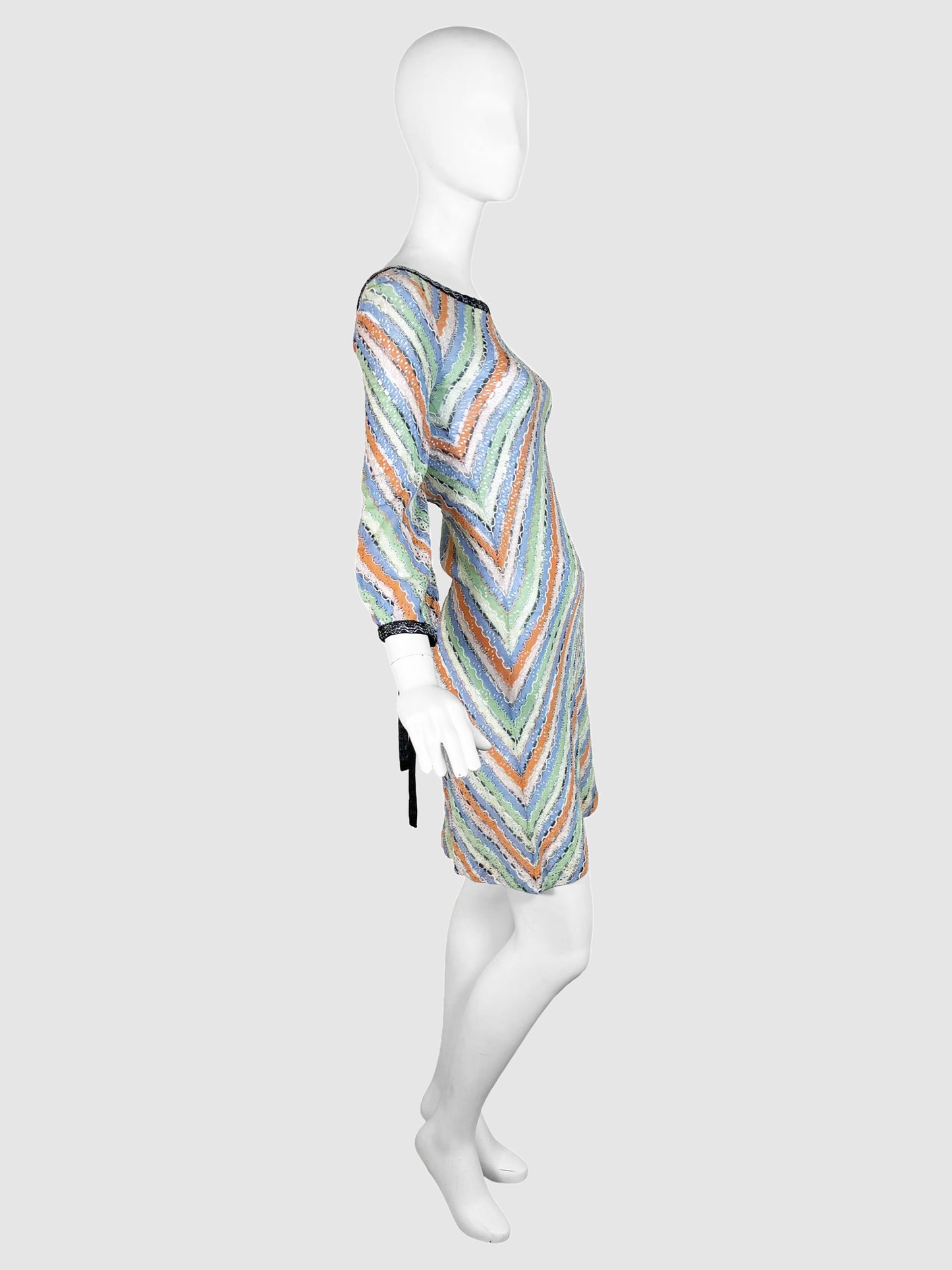 Striped Mini Dress - Size S/M