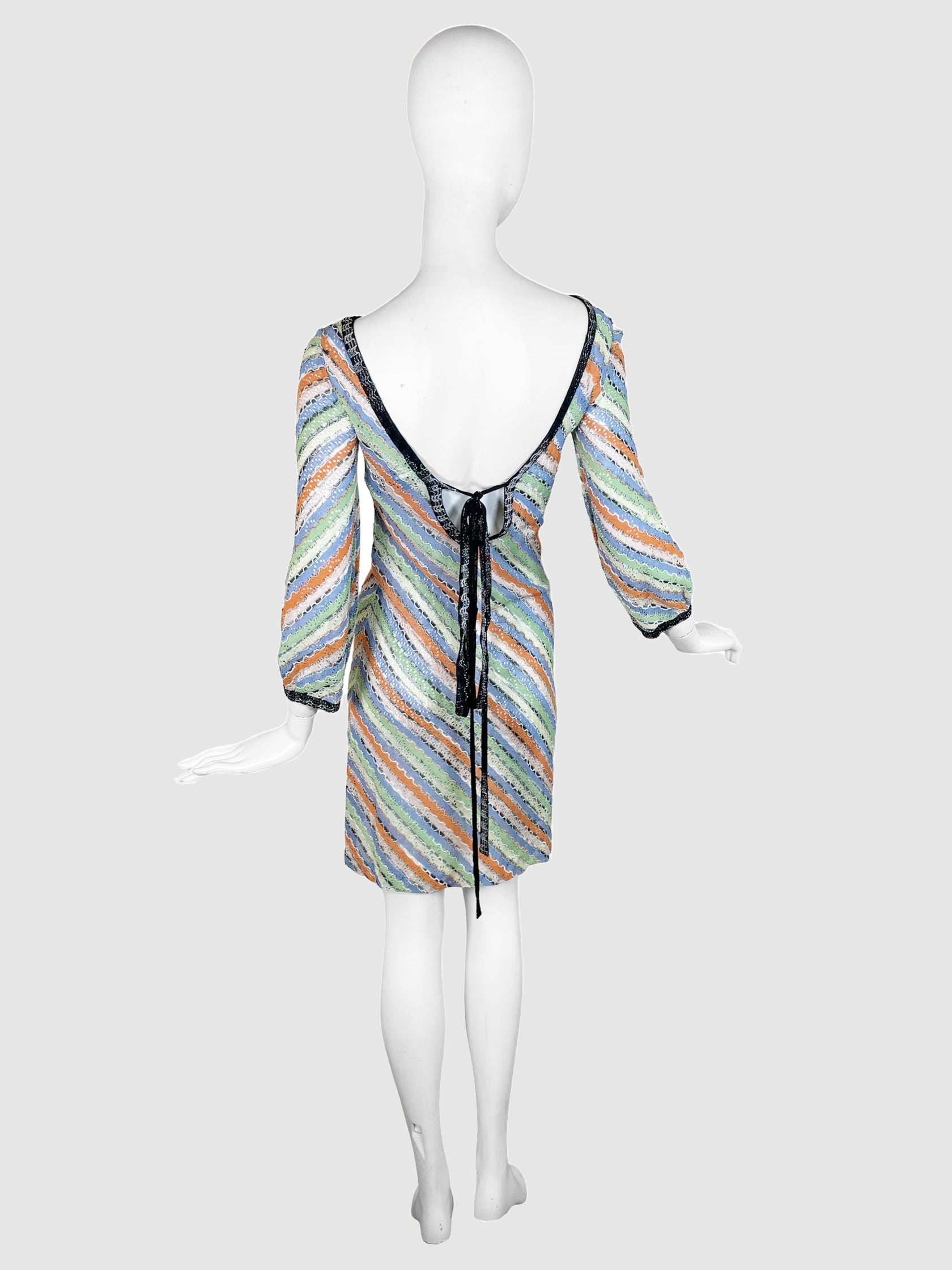 Striped Mini Dress - Size S/M