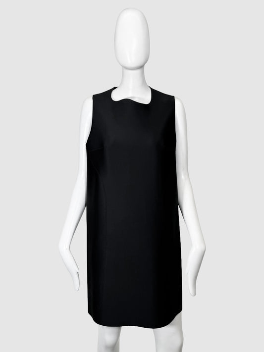 Sleeveless Scallop Neck Dress - Size 38