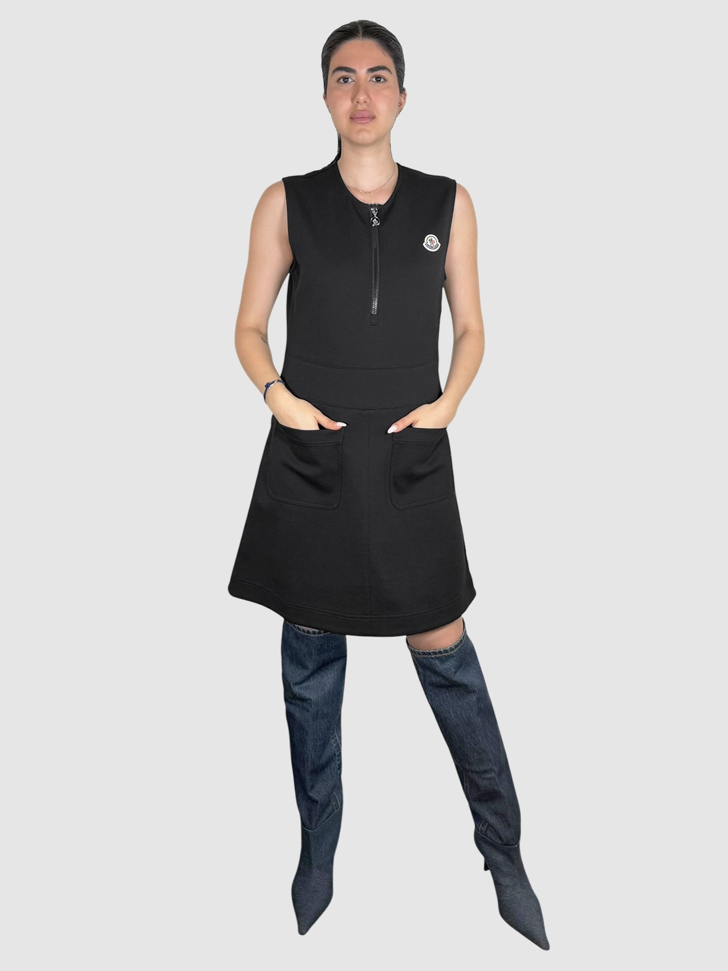 Half-Zip Mini Dress