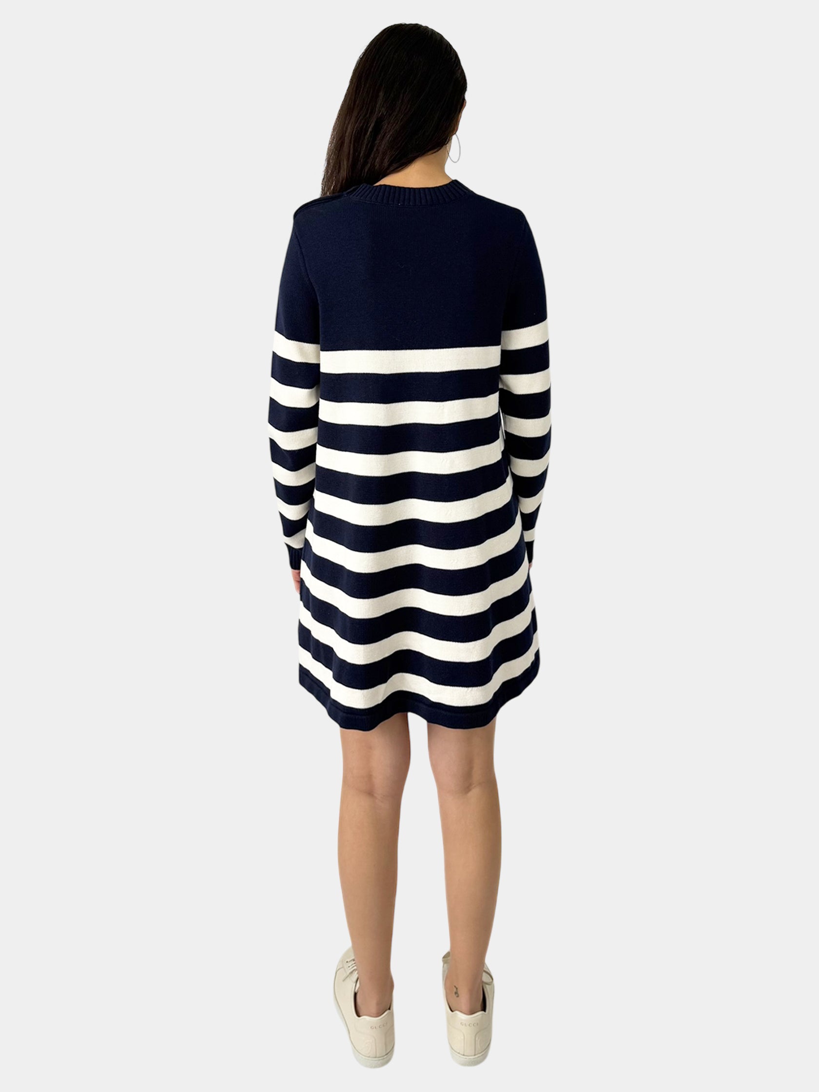 Stripe Wool Mini Dress